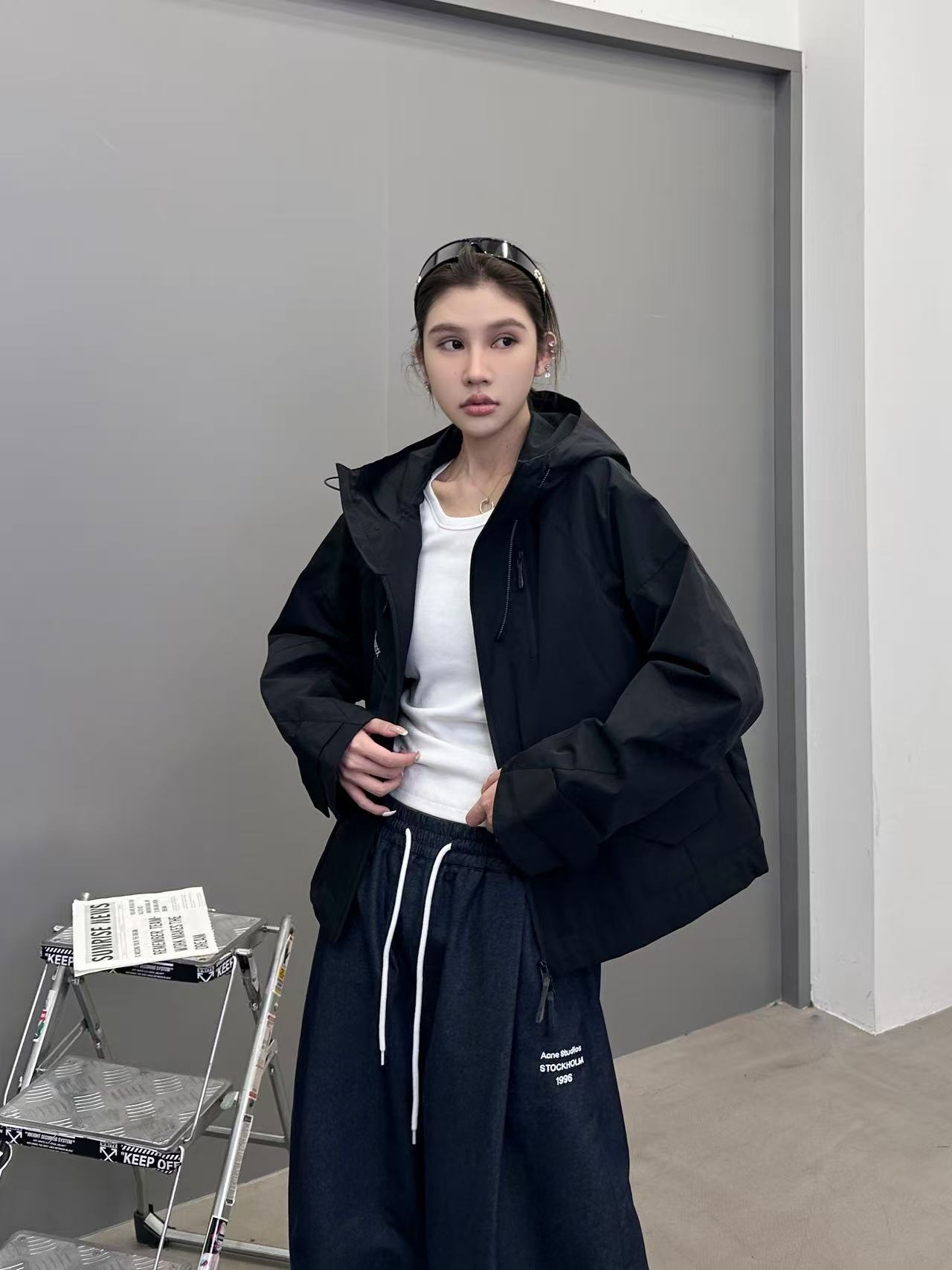 鸟 ｜ 新款硬壳休闲冲锋衣，经典刺绣标工艺，三防硬壳机能面料，功能性里布面料，时尚前卫，男女同款，尺码s