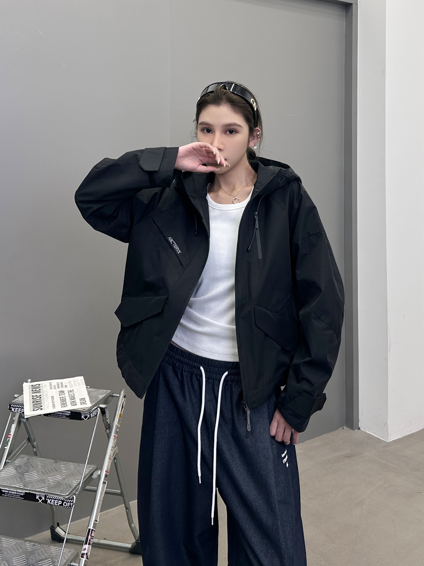 鸟 ｜ 新款硬壳休闲冲锋衣，经典刺绣标工艺，三防硬壳机能面料，功能性里布面料，时尚前卫，男女同款，尺码s