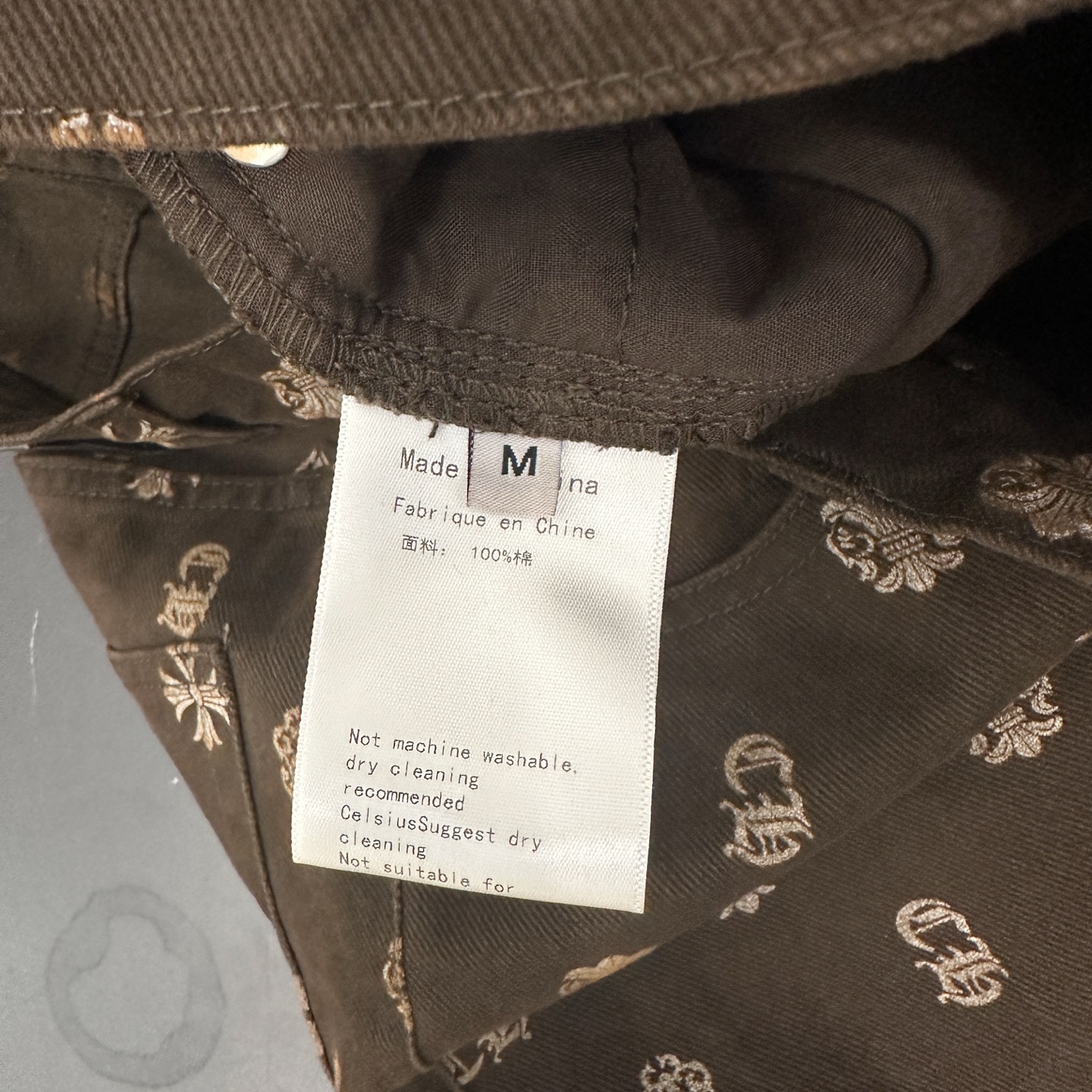 克罗心 ｜ 新款牛仔裤，成衣洗水坯布印花工艺，男女同款，尺码sml