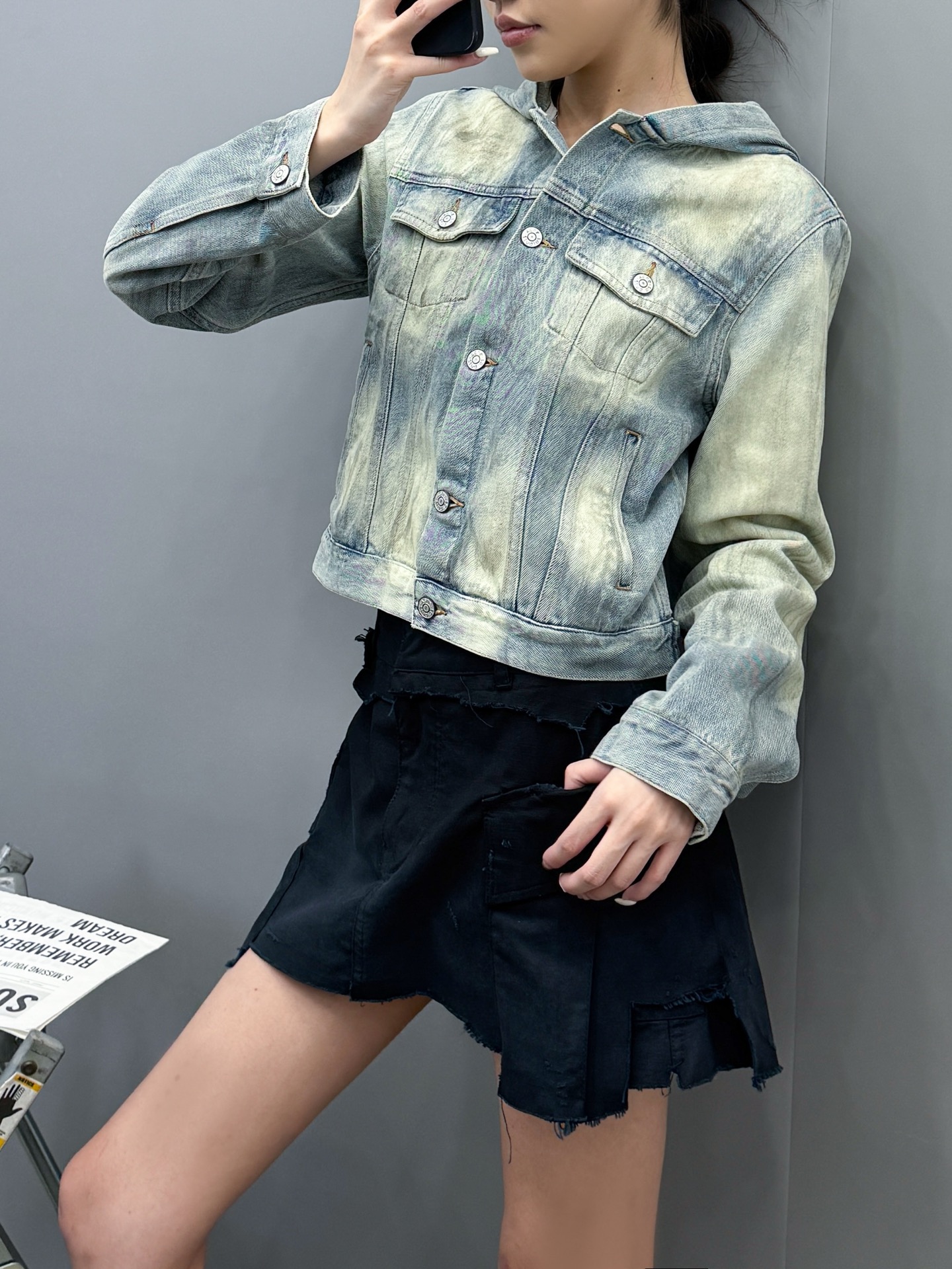 💰Acne ｜ 新款牛仔衣，成衣洗水泥浆工艺，时尚休闲，尺码sml