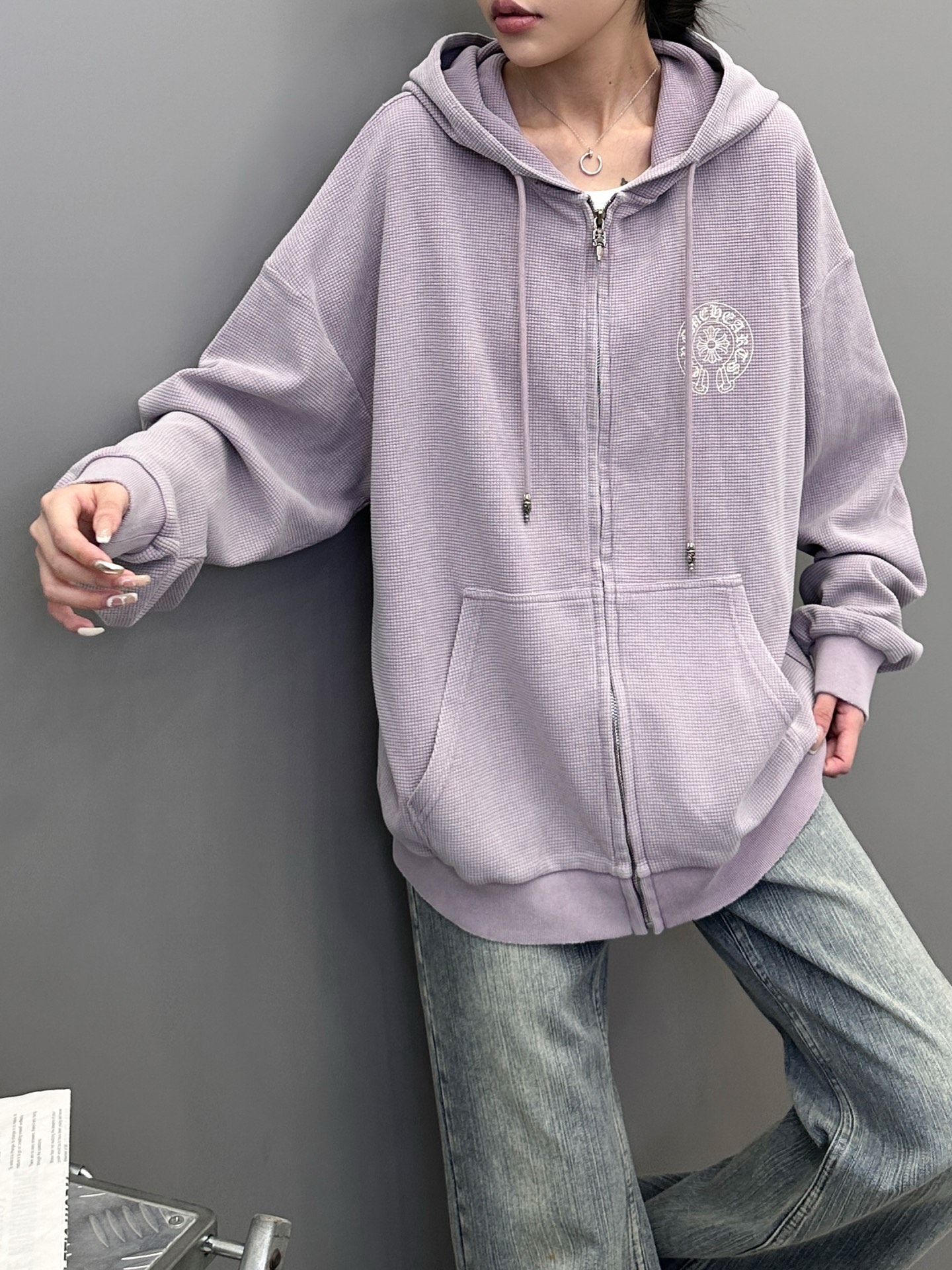 💰克罗心 ｜ 新款卫衣开衫，成衣洗水印花吊磨工艺，男女同款，尺码sml