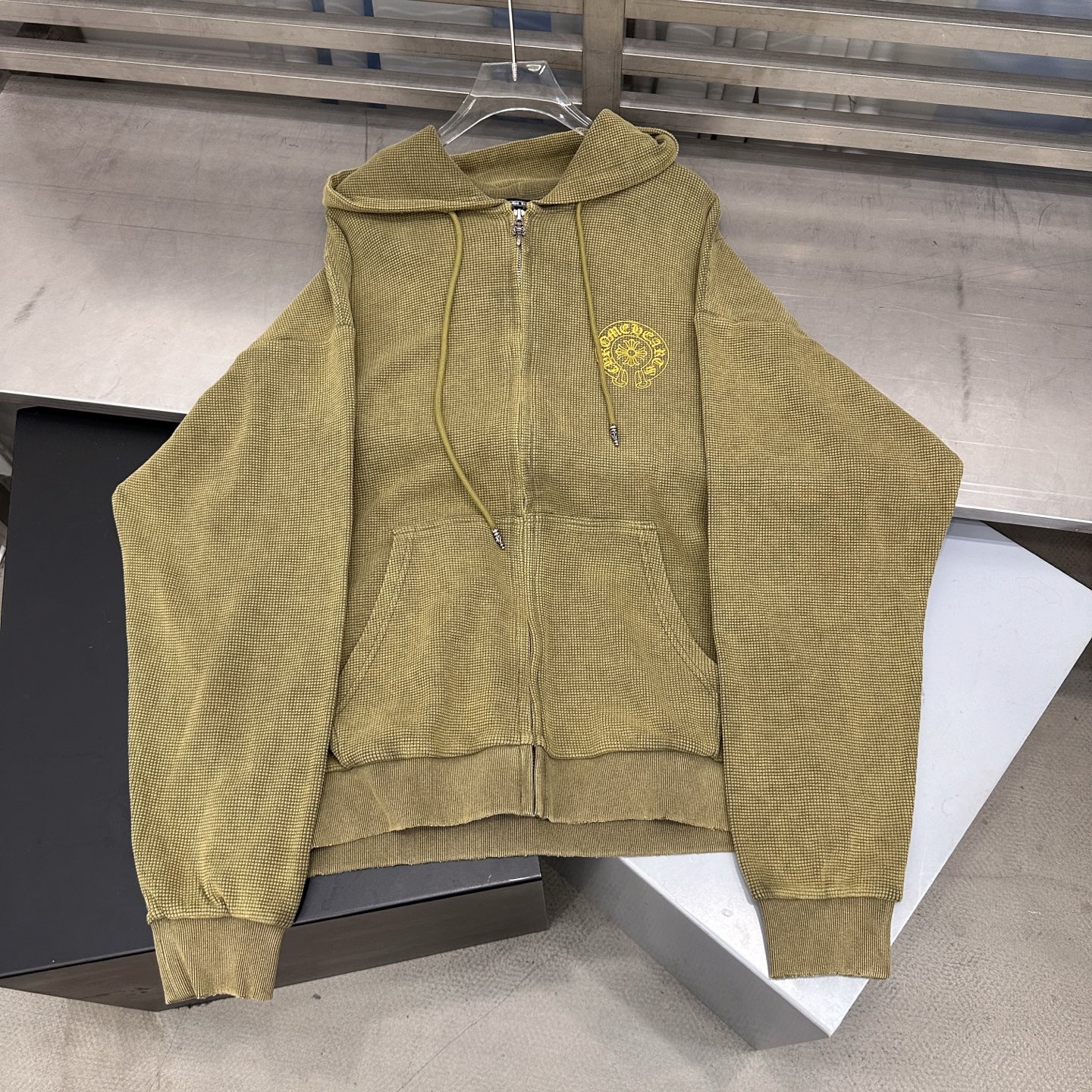 💰克罗心 ｜ 新款卫衣开衫，成衣洗水印花吊磨工艺，男女同款，尺码sml