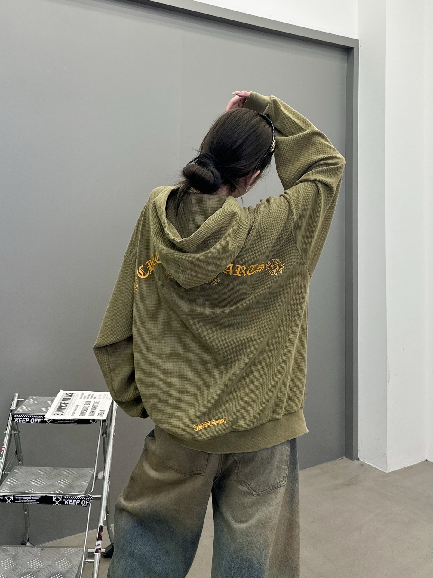 💰克罗心 ｜ 新款卫衣开衫，成衣洗水印花吊磨工艺，男女同款，尺码sml