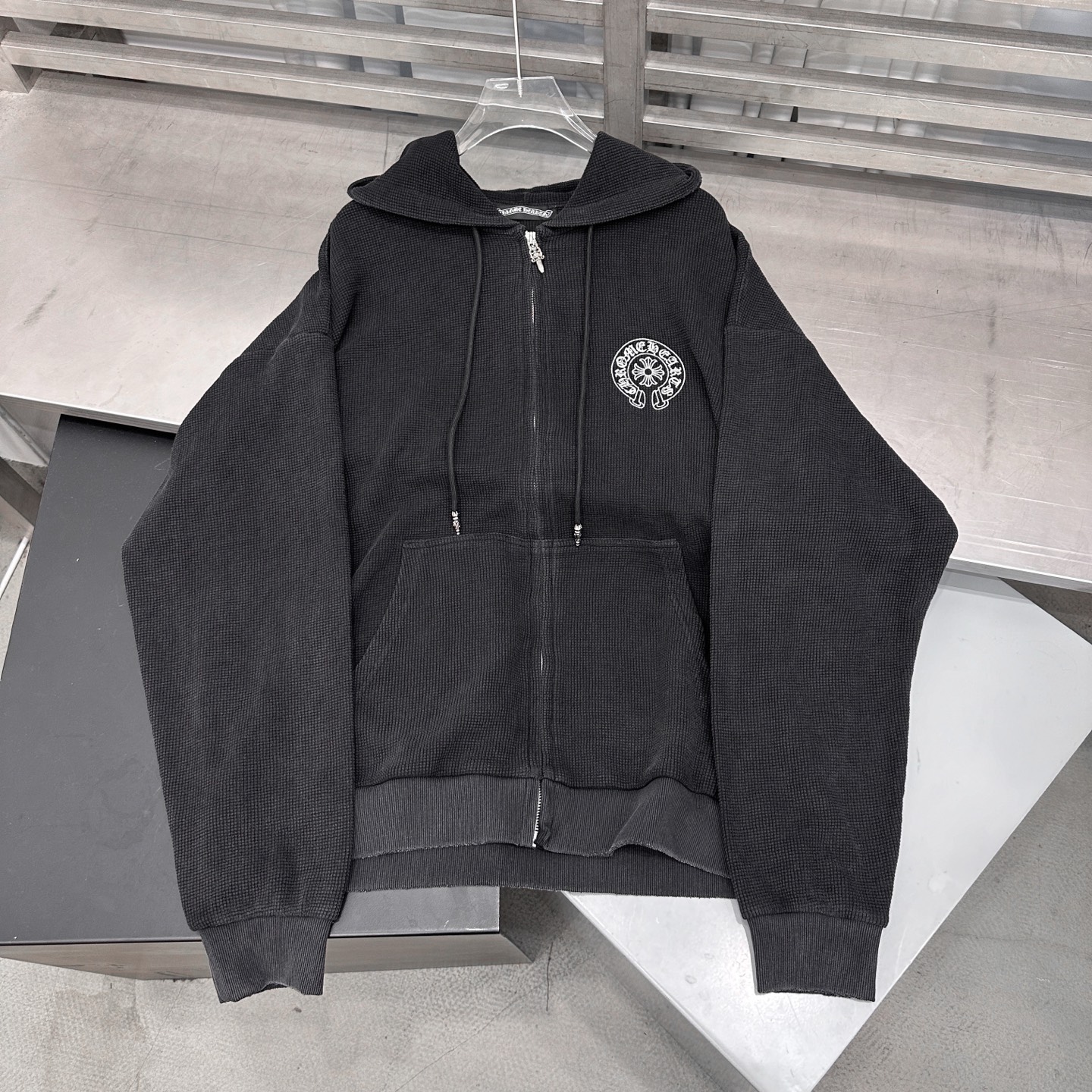 💰克罗心 ｜ 新款卫衣开衫，成衣洗水印花吊磨工艺，男女同款，尺码sml