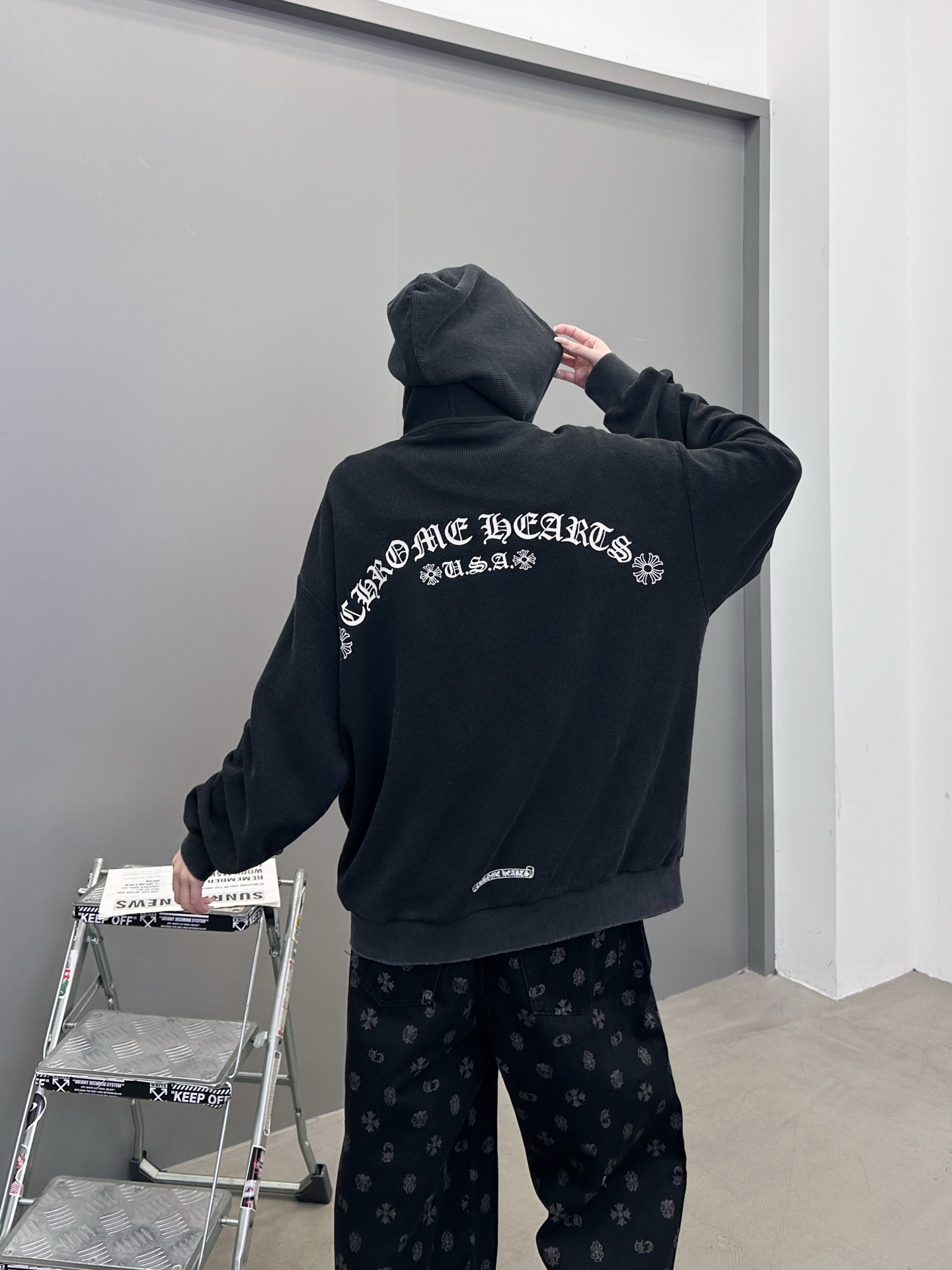 💰克罗心 ｜ 新款卫衣开衫，成衣洗水印花吊磨工艺，男女同款，尺码sml