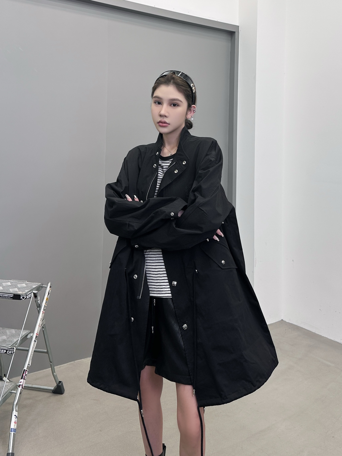 💰克罗心 ｜ 新款棉风衣外套，（内里棉背心 可拆卸）经典刺绣标加手工车十字标工艺，进口高密棉布加品牌提花