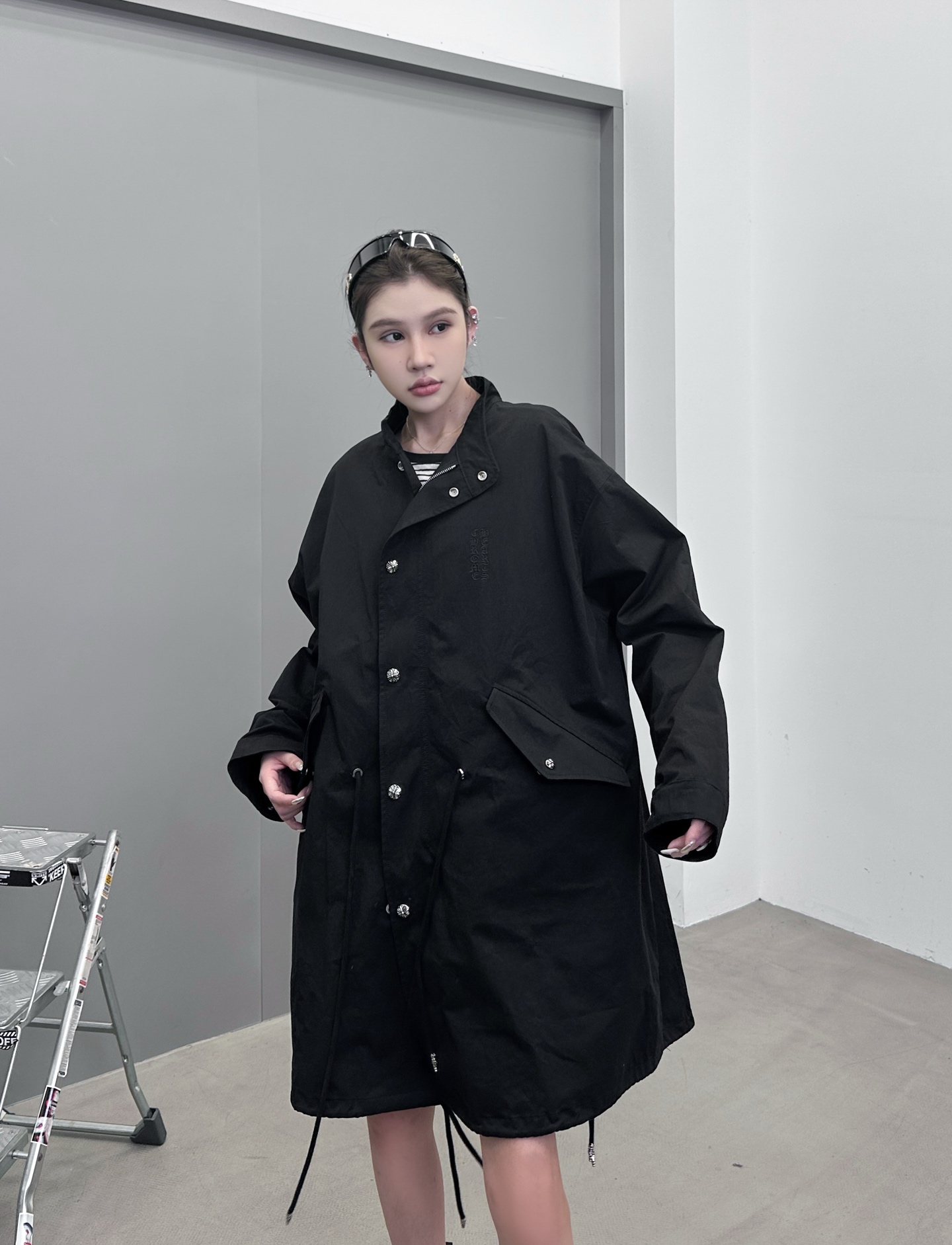 💰克罗心 ｜ 新款棉风衣外套，（内里棉背心 可拆卸）经典刺绣标加手工车十字标工艺，进口高密棉布加品牌提花