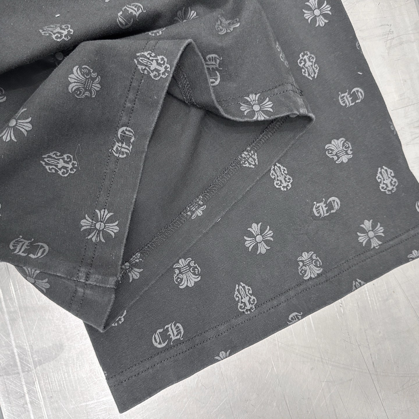 🆕克罗心 ｜ 新款休闲卫裤，成衣洗水炒色坯布印花工艺，男女同款，尺码sml