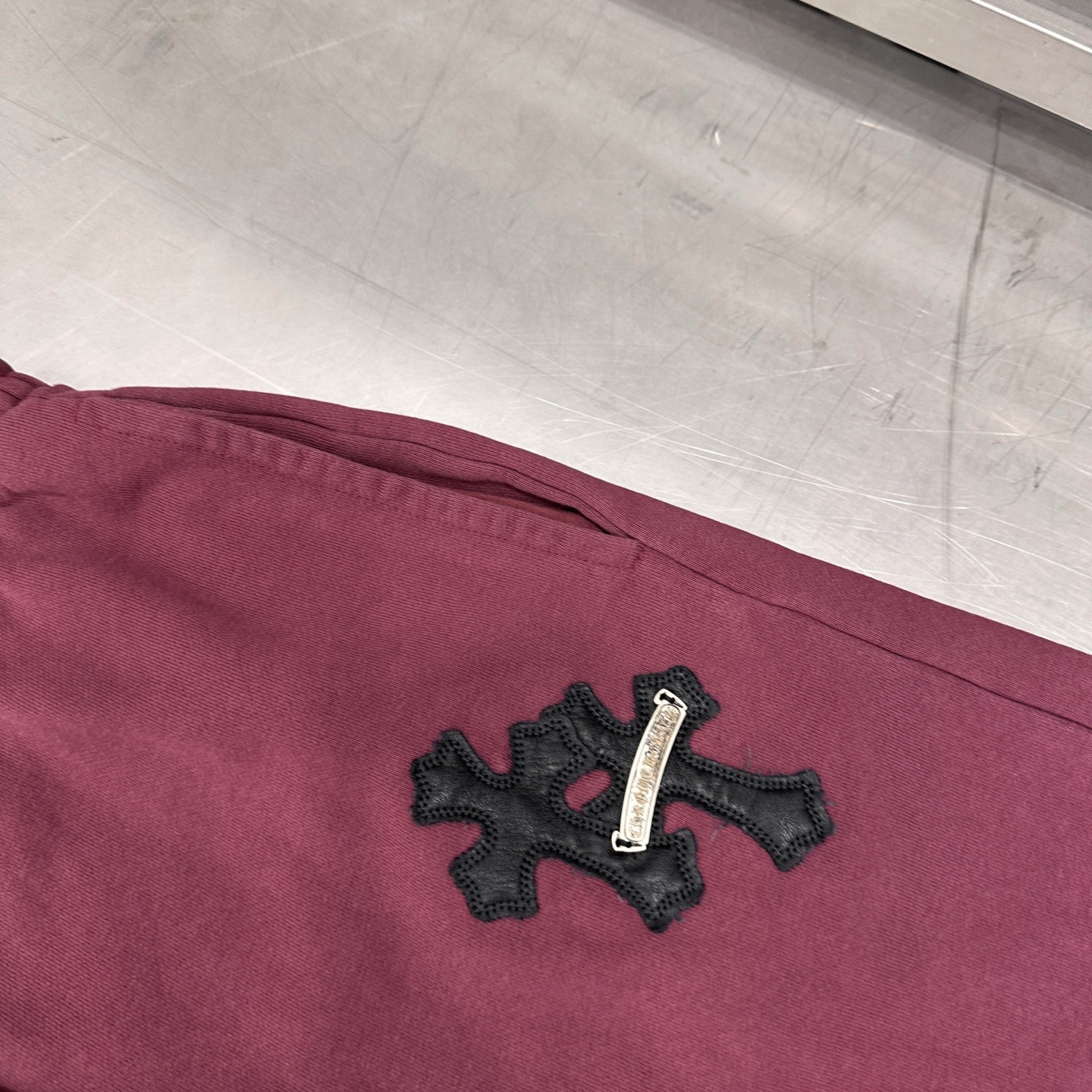 🆕克罗心 ｜ 新款休闲卫裤，成衣洗水炒色加手工车十字标工艺，男女同款，尺码sml