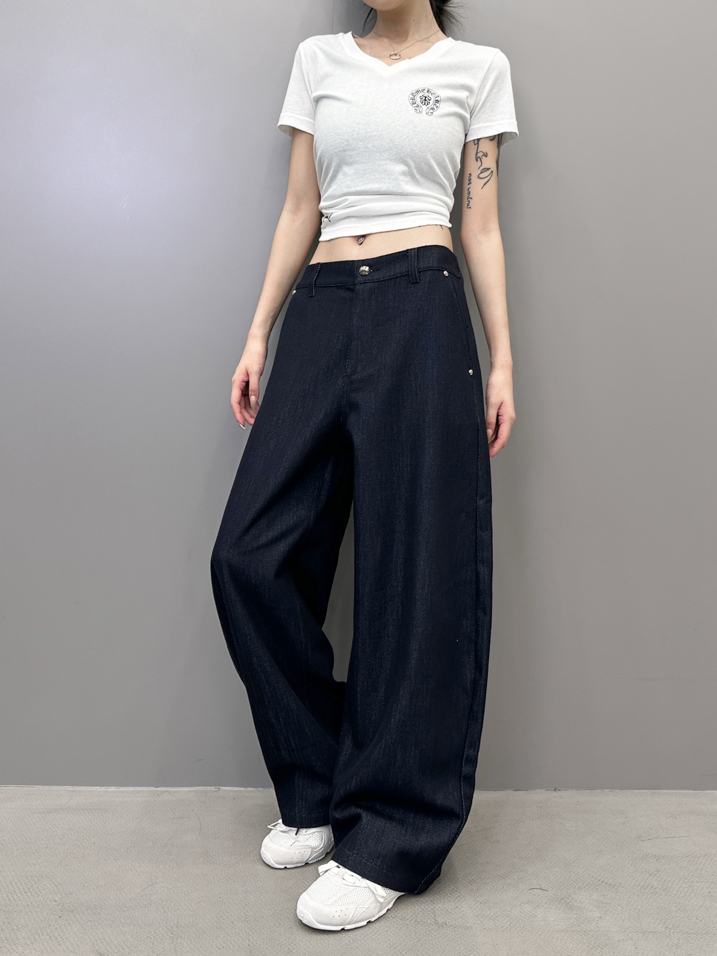 🆕克罗心 ｜ 新款牛仔裤，成衣洗水工艺，进口高密牛仔布，保留经典原布色，男女同款，尺码sml