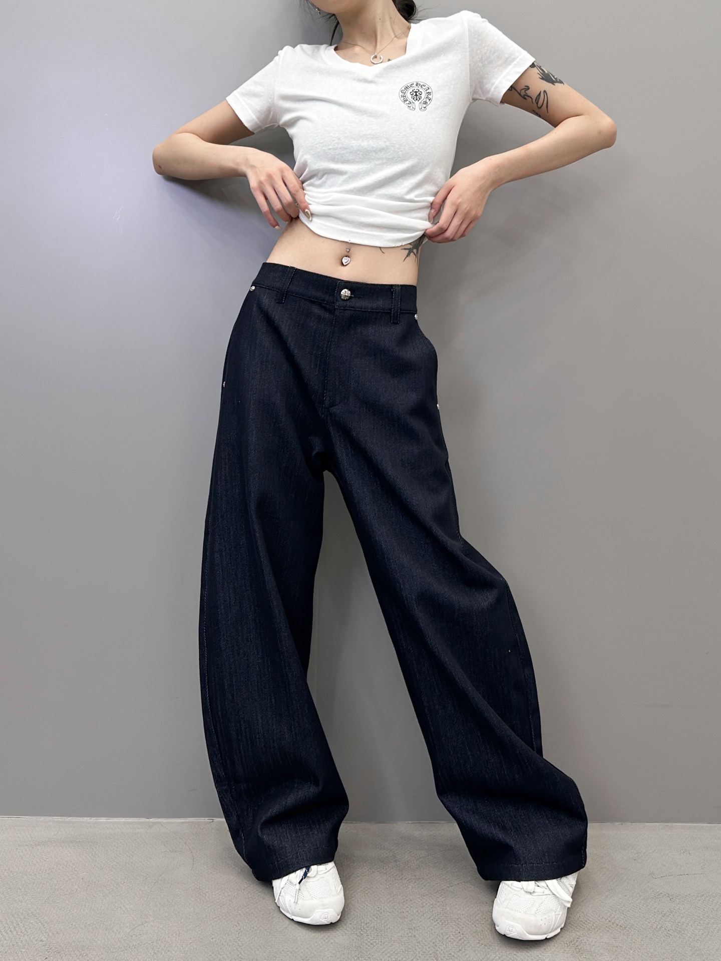 🆕克罗心 ｜ 新款牛仔裤，成衣洗水工艺，进口高密牛仔布，保留经典原布色，男女同款，尺码sml