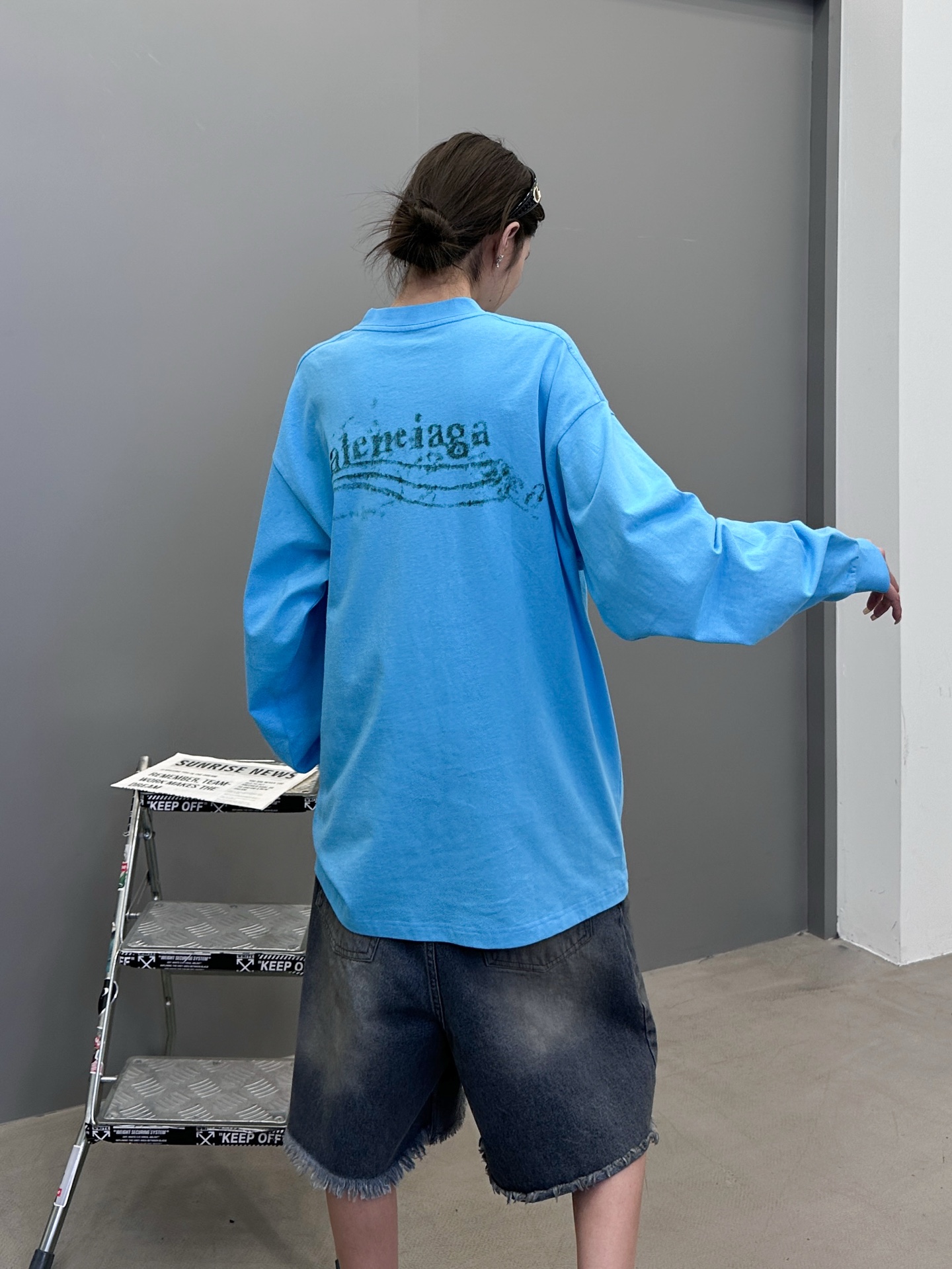 🆕巴黎 ｜ 新款长袖t，成衣洗水炒色工艺加成衣印花，男女同款，尺码sml