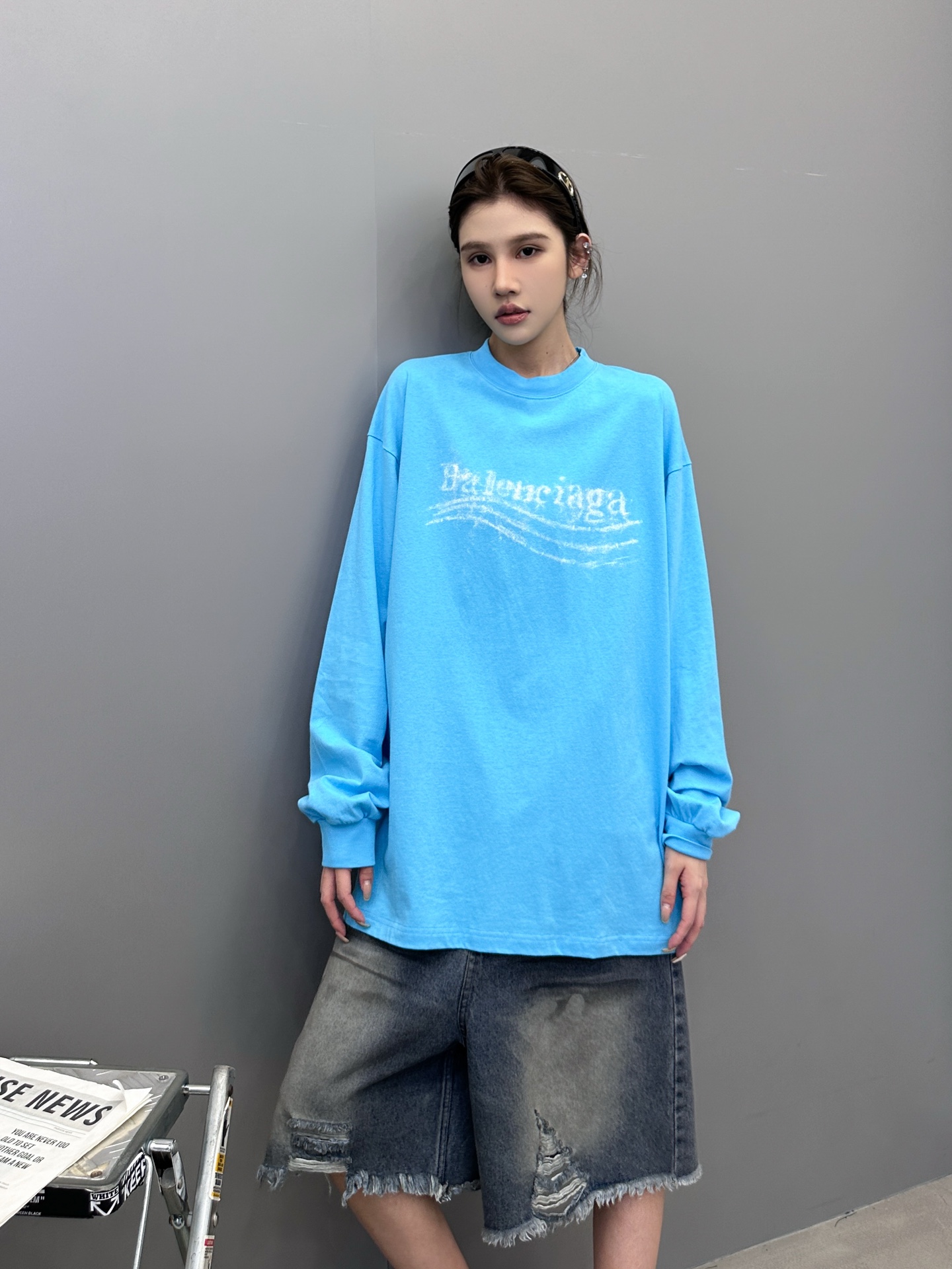 🆕巴黎 ｜ 新款长袖t，成衣洗水炒色工艺加成衣印花，男女同款，尺码sml