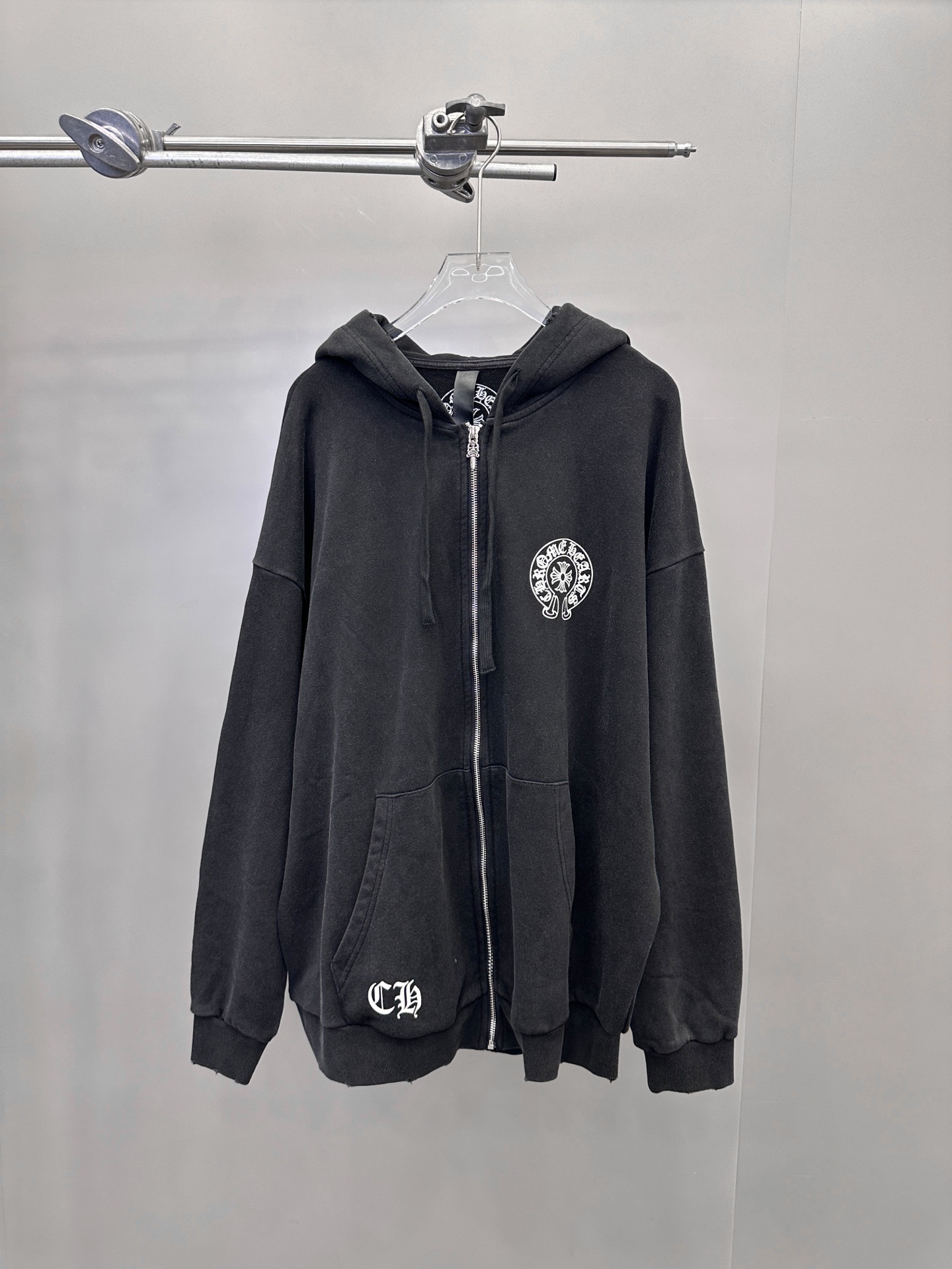 🆕克罗心 ｜ 新款卫衣开衫，成衣洗水炒色喷色吊磨加4处印花工艺，男女同款，尺码sml