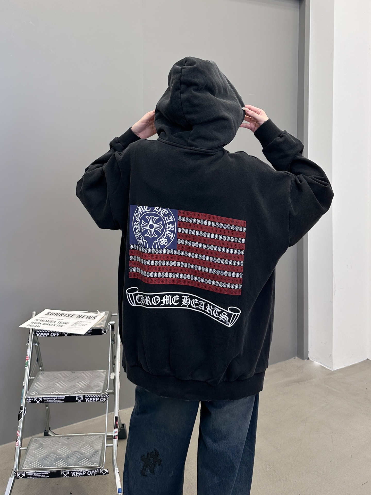 🆕克罗心 ｜ 新款卫衣开衫，成衣洗水炒色喷色吊磨加4处印花工艺，男女同款，尺码sml