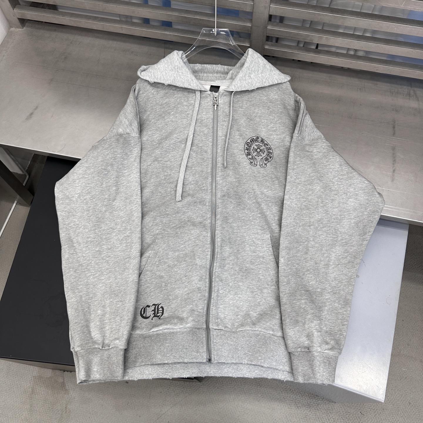 🆕克罗心 ｜ 新款卫衣开衫，成衣洗水炒色喷色吊磨加4处印花工艺，男女同款，尺码sml