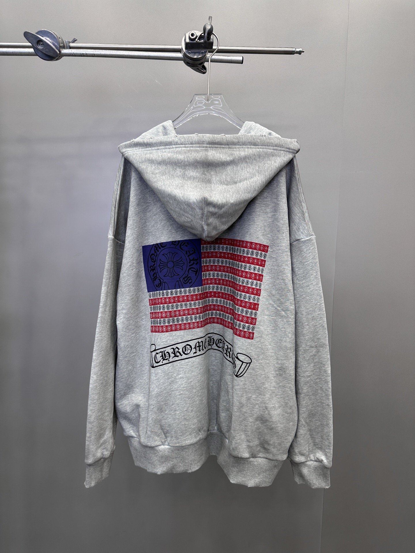 🆕克罗心 ｜ 新款卫衣开衫，成衣洗水炒色喷色吊磨加4处印花工艺，男女同款，尺码sml