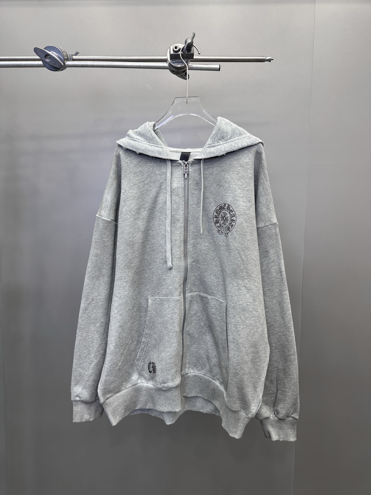 🆕克罗心 ｜ 新款卫衣开衫，成衣洗水炒色喷色吊磨加4处印花工艺，男女同款，尺码sml