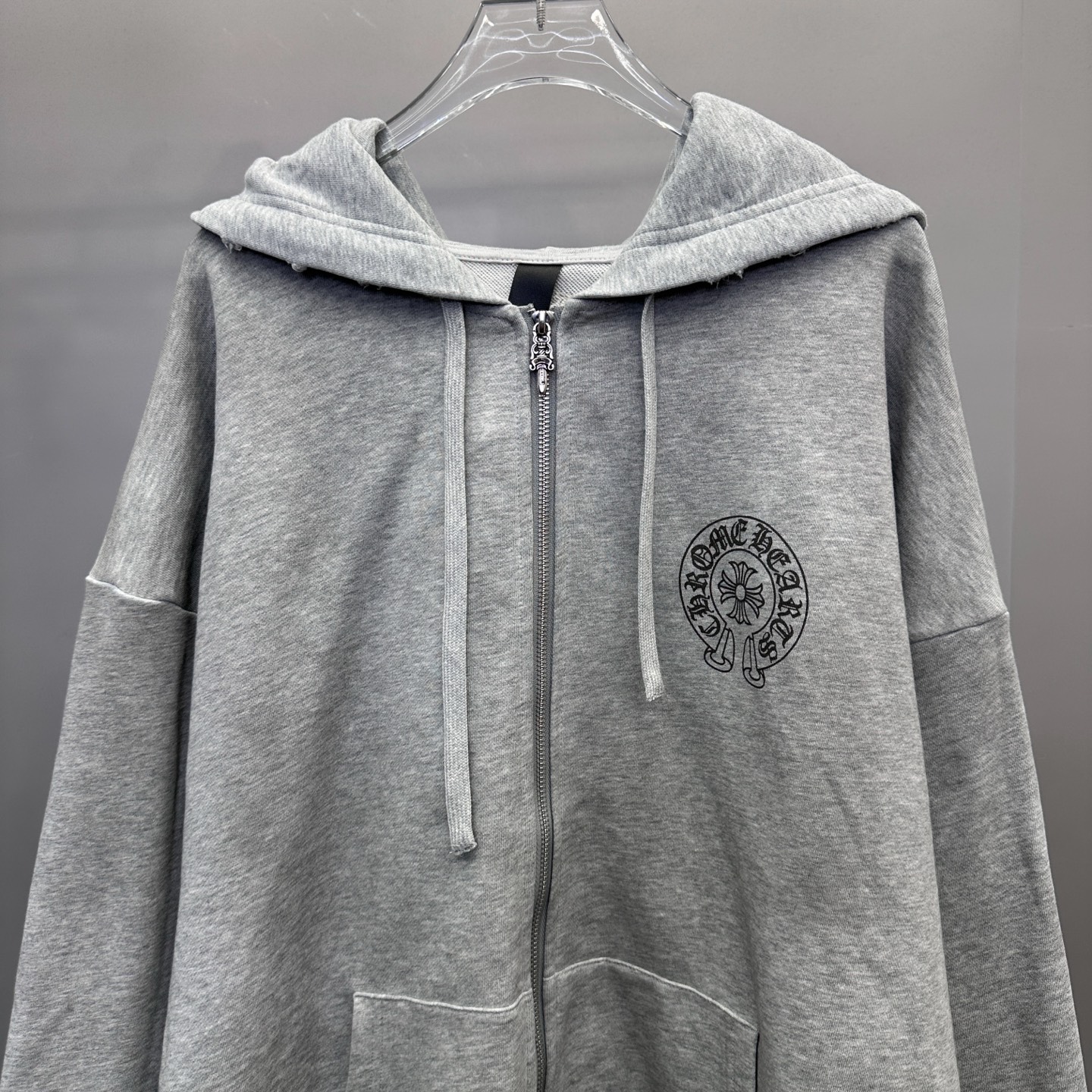 🆕克罗心 ｜ 新款卫衣开衫，成衣洗水炒色喷色吊磨加4处印花工艺，男女同款，尺码sml