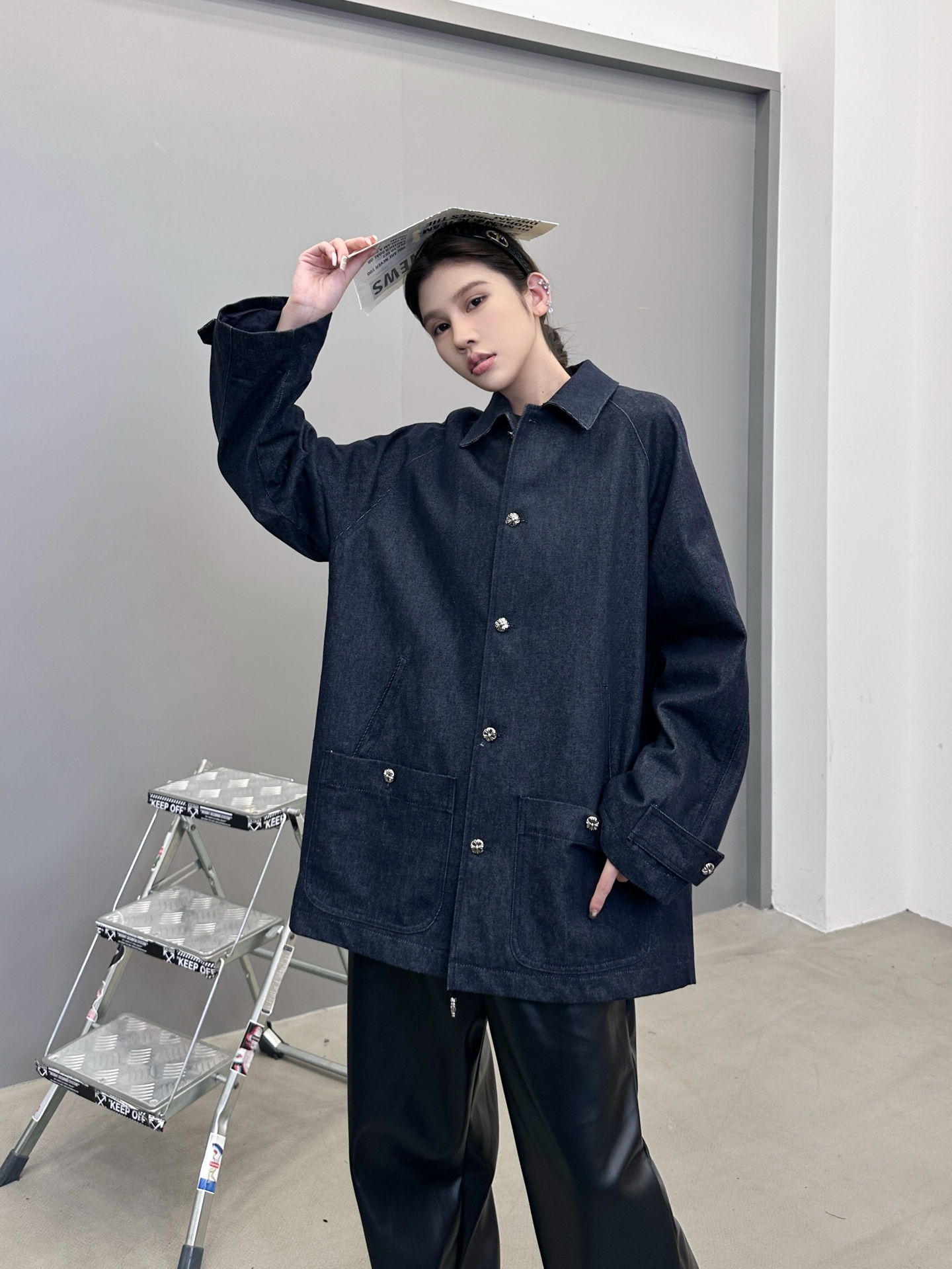 🆕克罗心 ｜ 新款牛仔风衣，成衣洗水工艺，经典原布牛仔色，双层做工，时尚休闲，尺码sml