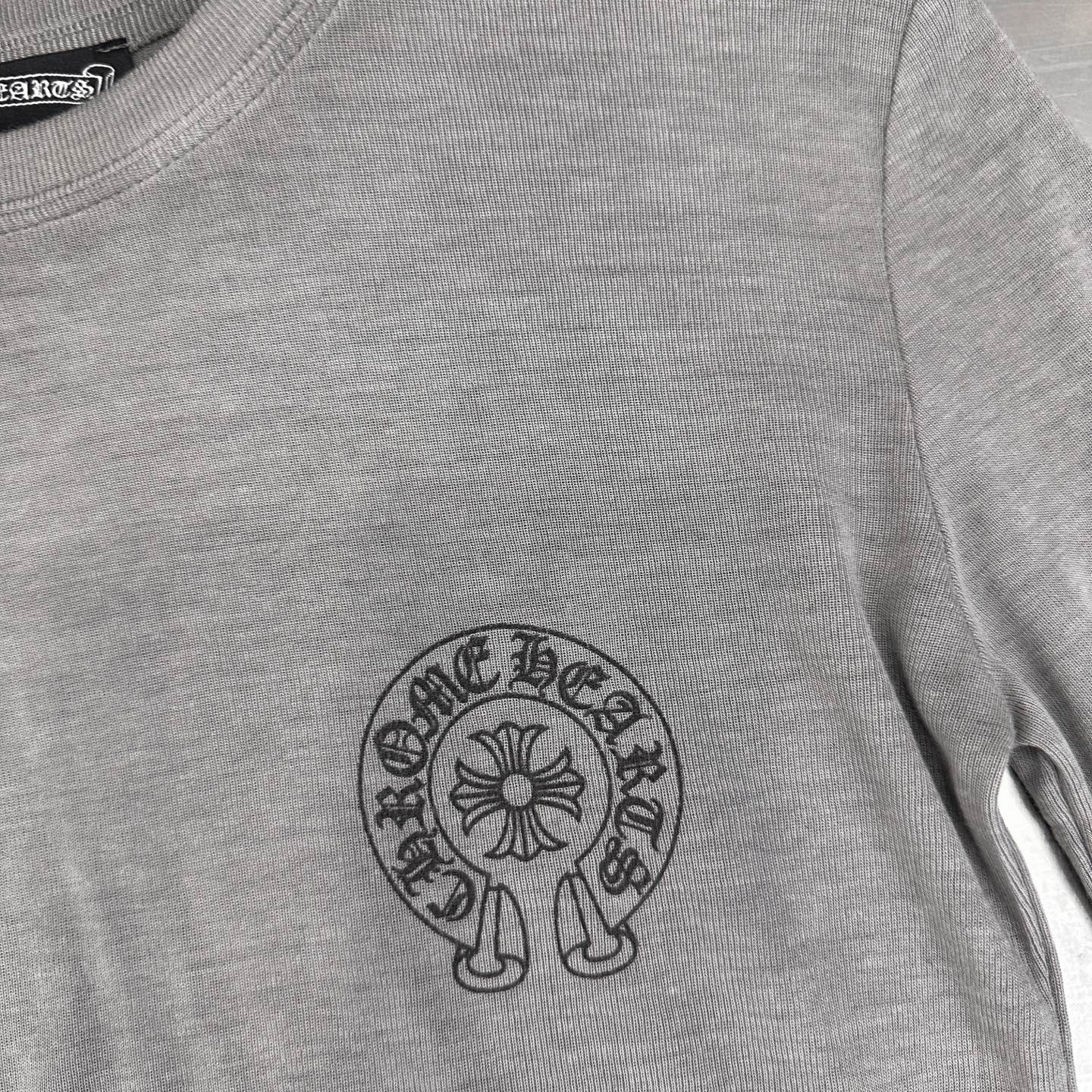 🆕克罗心 ｜ 新款长袖打底，成衣洗水炒色喷色印花工艺，进口莱赛尔羊毛面料，尺码sml