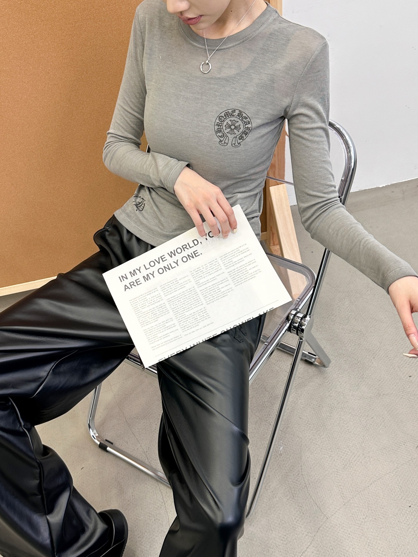 🆕克罗心 ｜ 新款长袖打底，成衣洗水炒色喷色印花工艺，进口莱赛尔羊毛面料，尺码sml