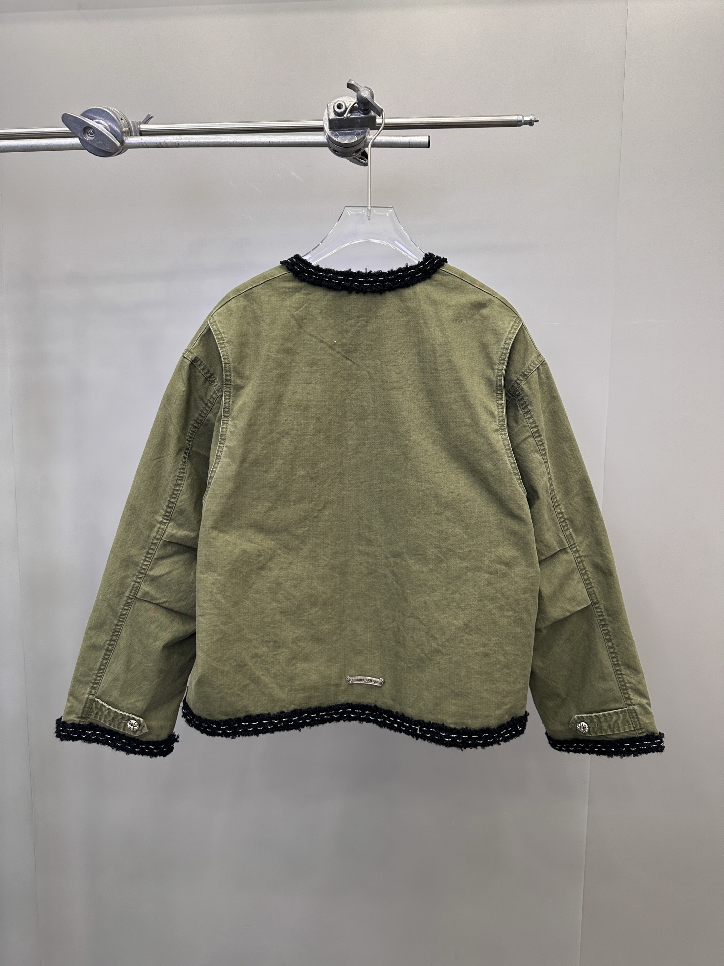 🆕克罗心 ｜ 新款休闲外套，成衣洗水工艺加手工编织包边，定制提花里布加100%全棉卡其布面料，休闲时尚，