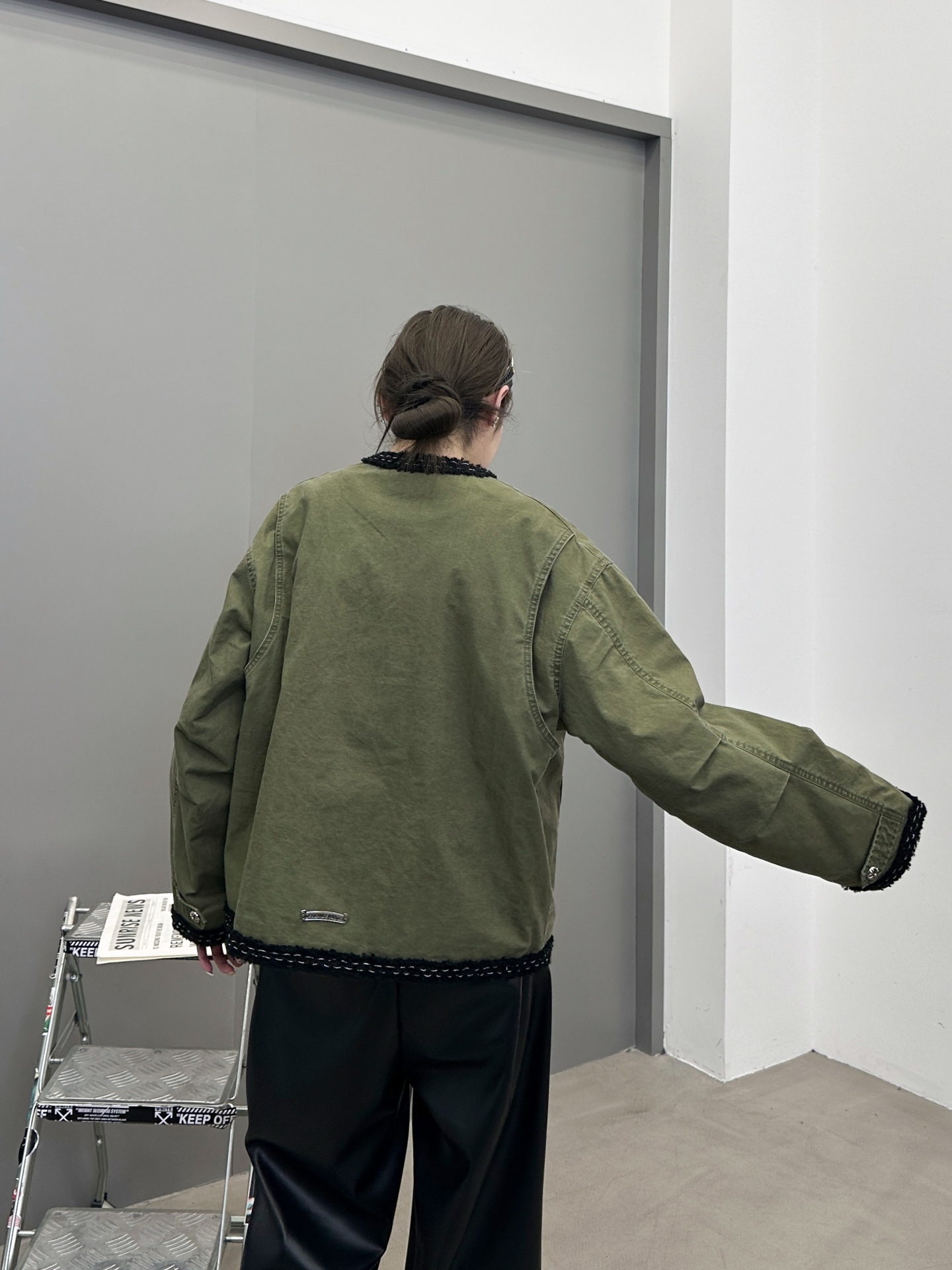 🆕克罗心 ｜ 新款休闲外套，成衣洗水工艺加手工编织包边，定制提花里布加100%全棉卡其布面料，休闲时尚，