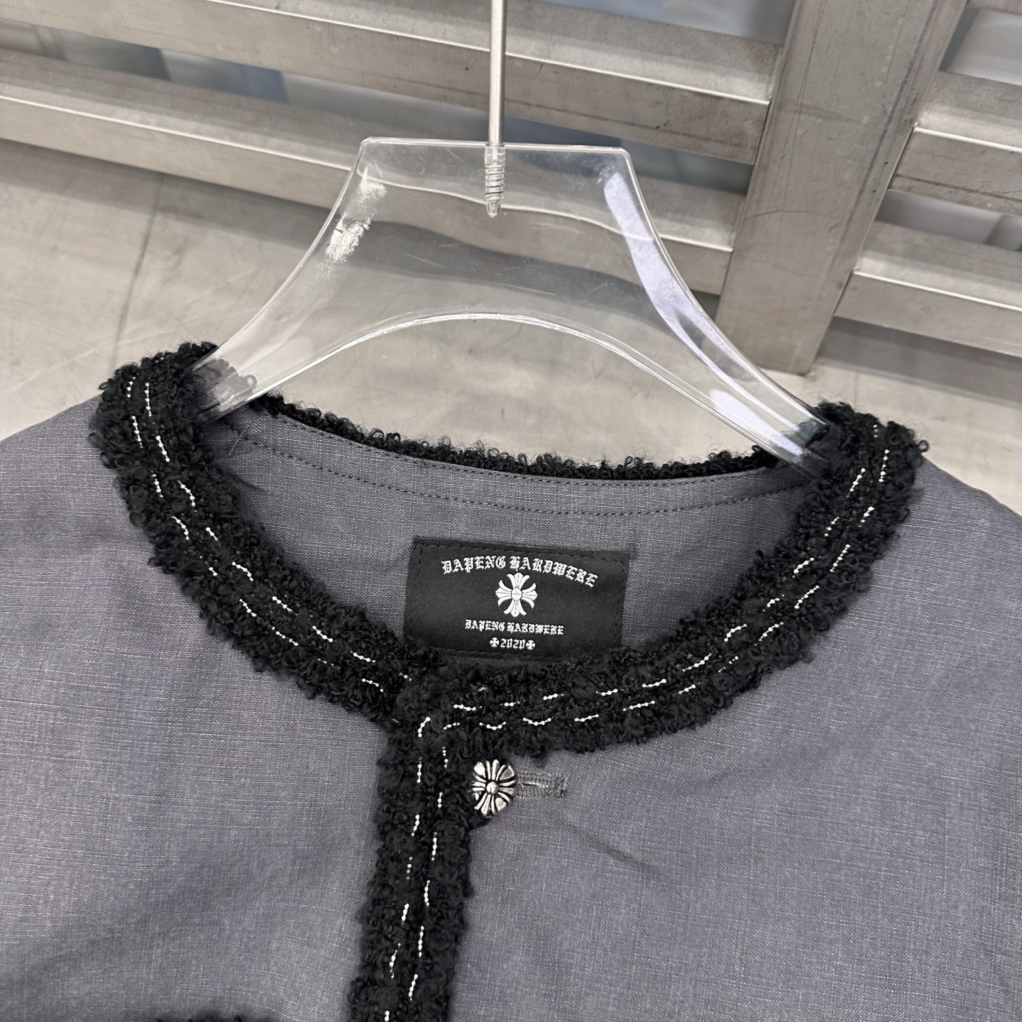 🆕克罗心 ｜ 新款休闲外套，成衣洗水工艺加手工编织包边，定制提花里布加100%全棉卡其布面料，休闲时尚，