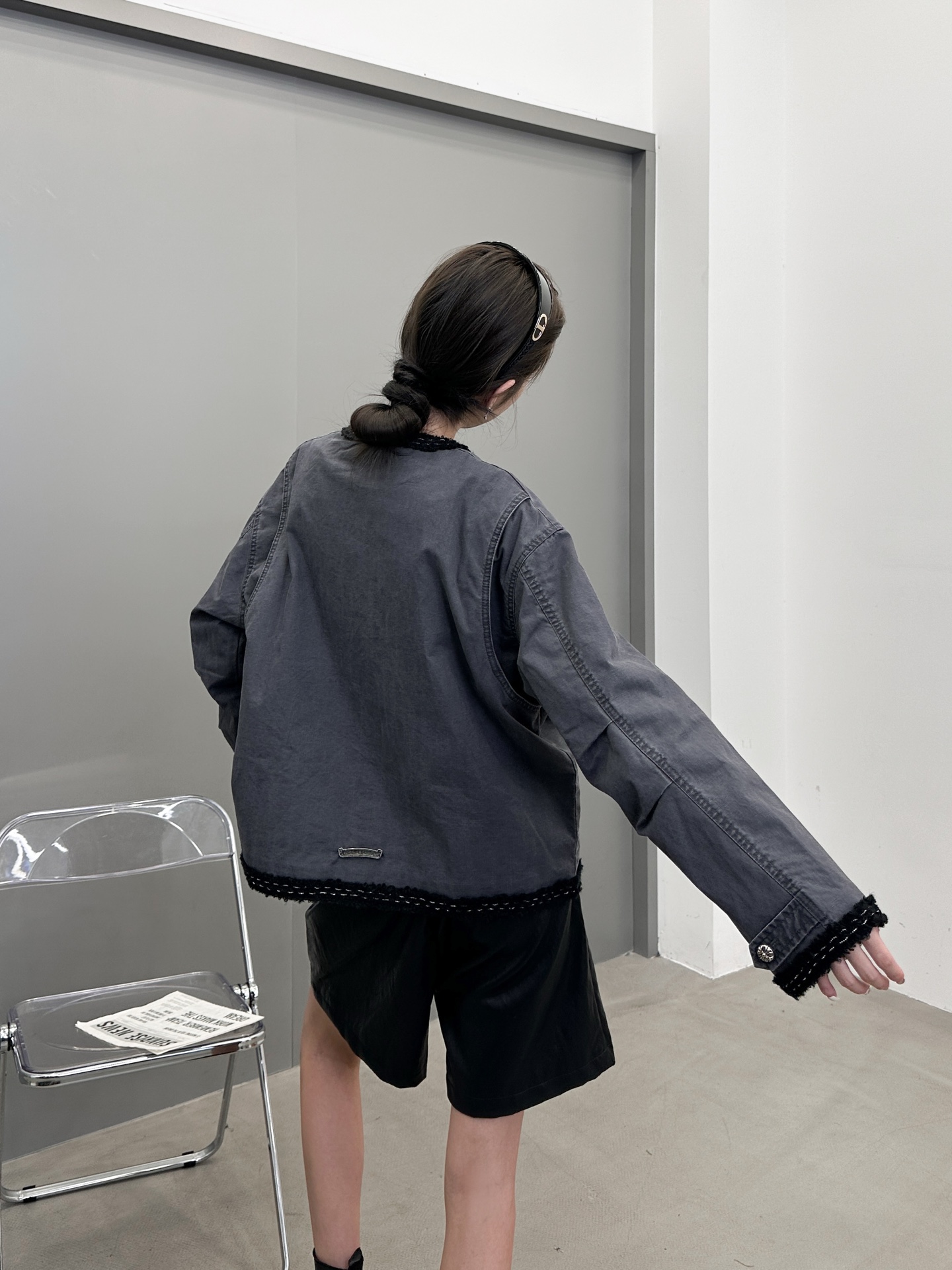 🆕克罗心 ｜ 新款休闲外套，成衣洗水工艺加手工编织包边，定制提花里布加100%全棉卡其布面料，休闲时尚，