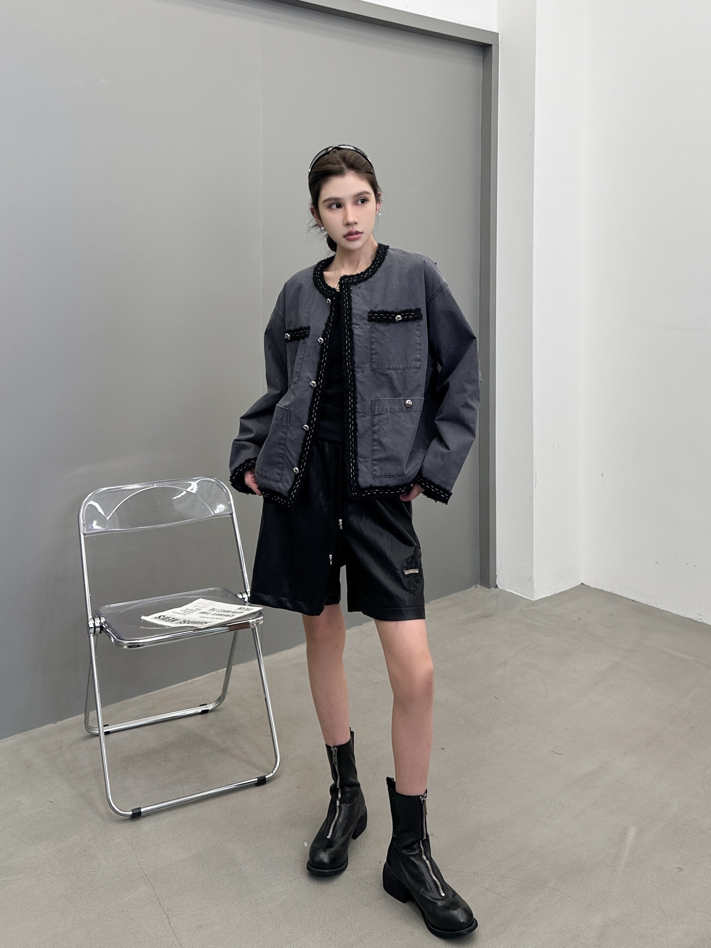 🆕克罗心 ｜ 新款休闲外套，成衣洗水工艺加手工编织包边，定制提花里布加100%全棉卡其布面料，休闲时尚，