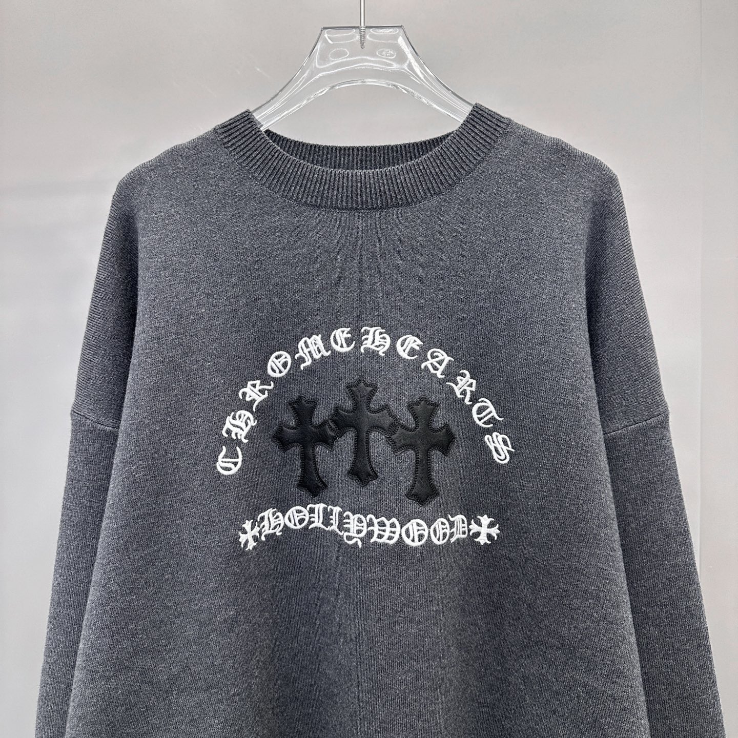 🆕克罗心 ｜ 新款毛织上衣，羊毛混纺面料，手工车十字标加刺绣工艺，男女同款，尺码sml