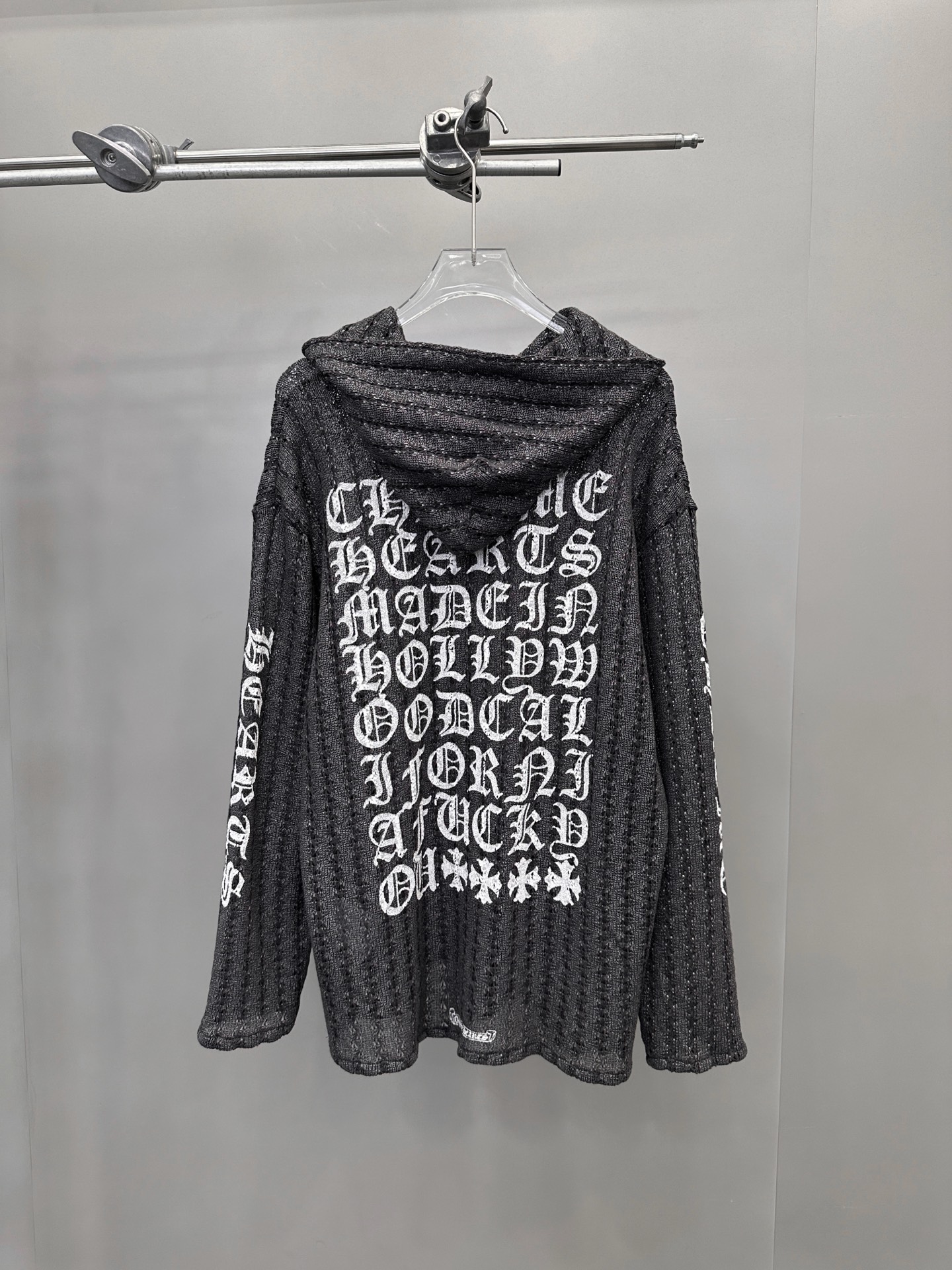 🆕克罗心 ｜ 新款休闲上衣，成衣洗水烫银工艺加6处印花，人棉特殊混纺编织面料，男女同款，尺码sml