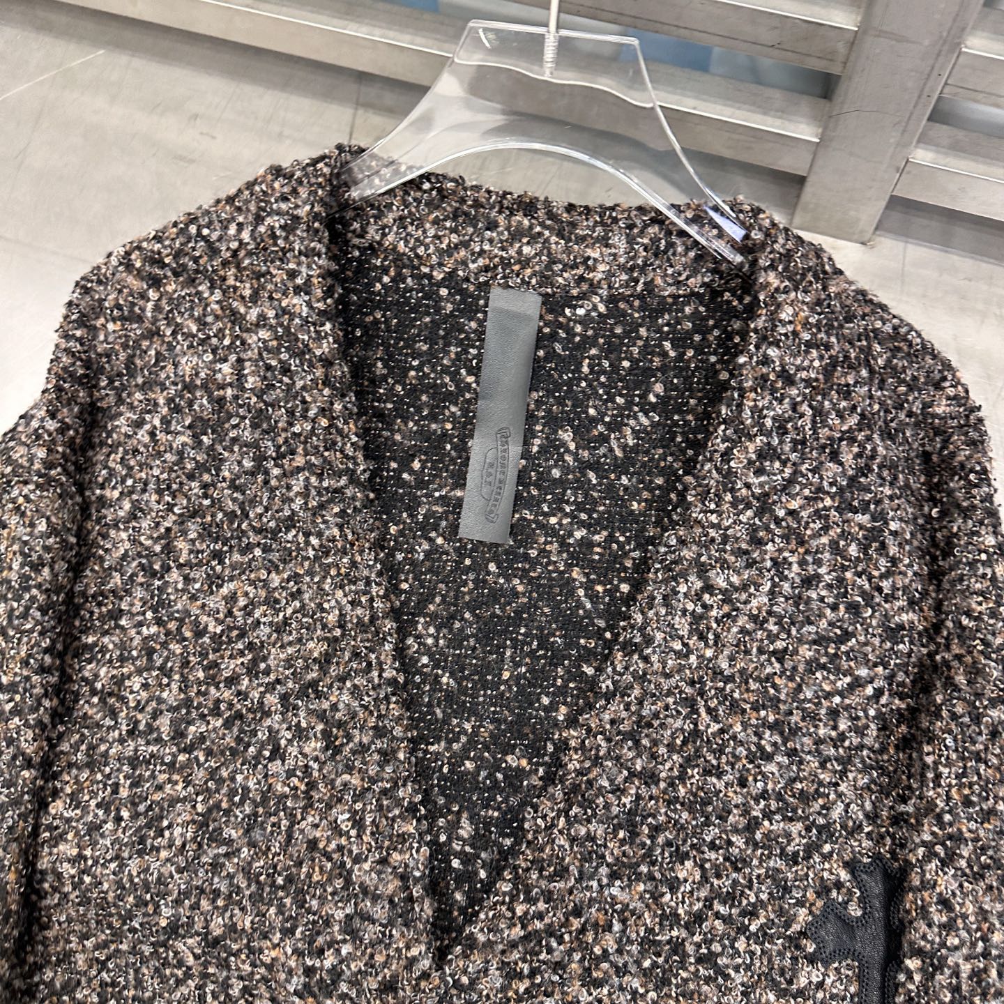 🆕克罗心 ｜ 新款开衫，经典手工刺绣十字标，进口彩纱羊毛混纺面料，休闲时尚，尺码sml