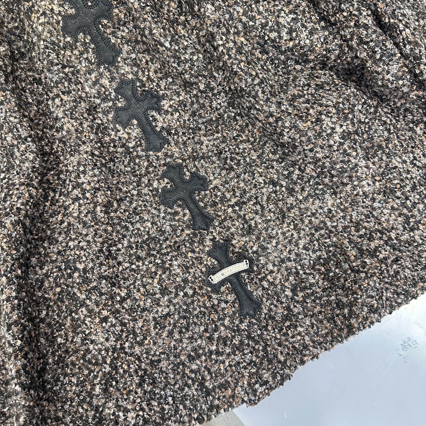 🆕克罗心 ｜ 新款开衫，经典手工刺绣十字标，进口彩纱羊毛混纺面料，休闲时尚，尺码sml