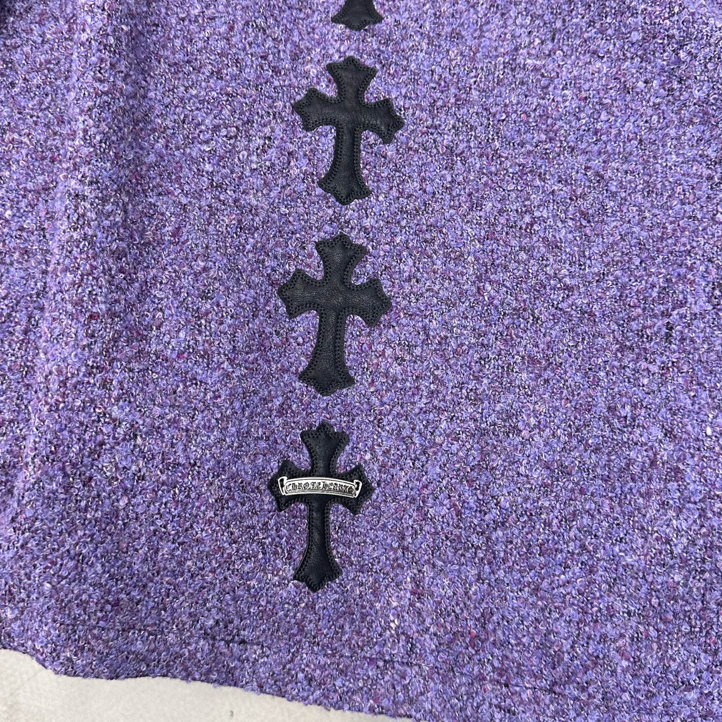 🆕克罗心 ｜ 新款开衫，经典手工刺绣十字标，进口彩纱羊毛混纺面料，休闲时尚，尺码sml