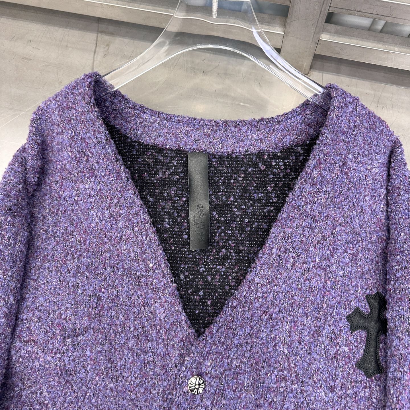 🆕克罗心 ｜ 新款开衫，经典手工刺绣十字标，进口彩纱羊毛混纺面料，休闲时尚，尺码sml