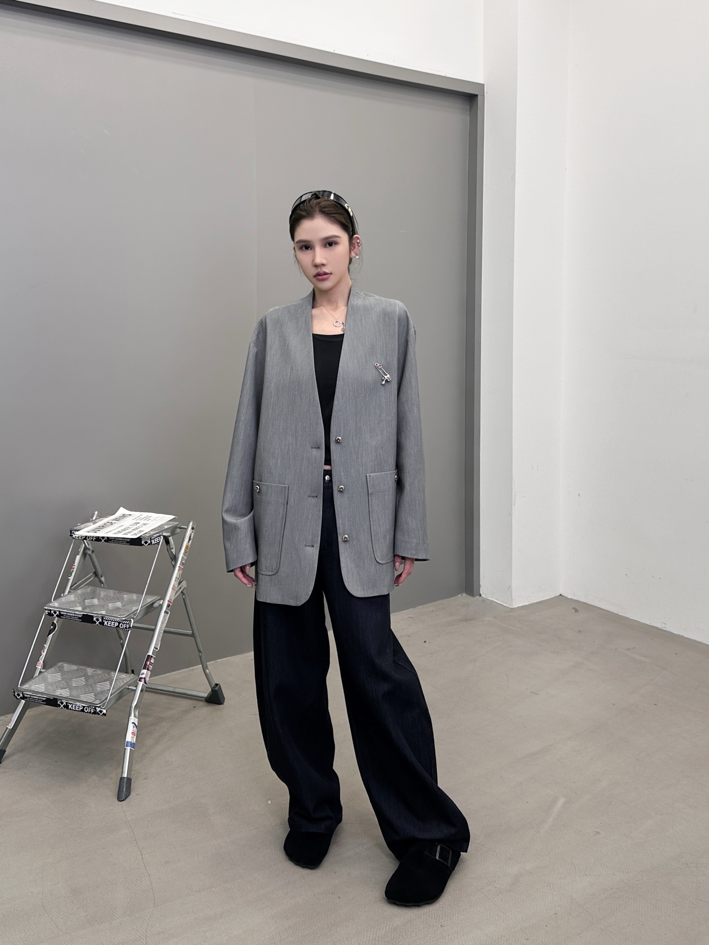 🆕克罗心 ｜ 新款休闲西服，经典品牌五金配饰，定织里布加混纺面料，休闲时尚，尺码sml