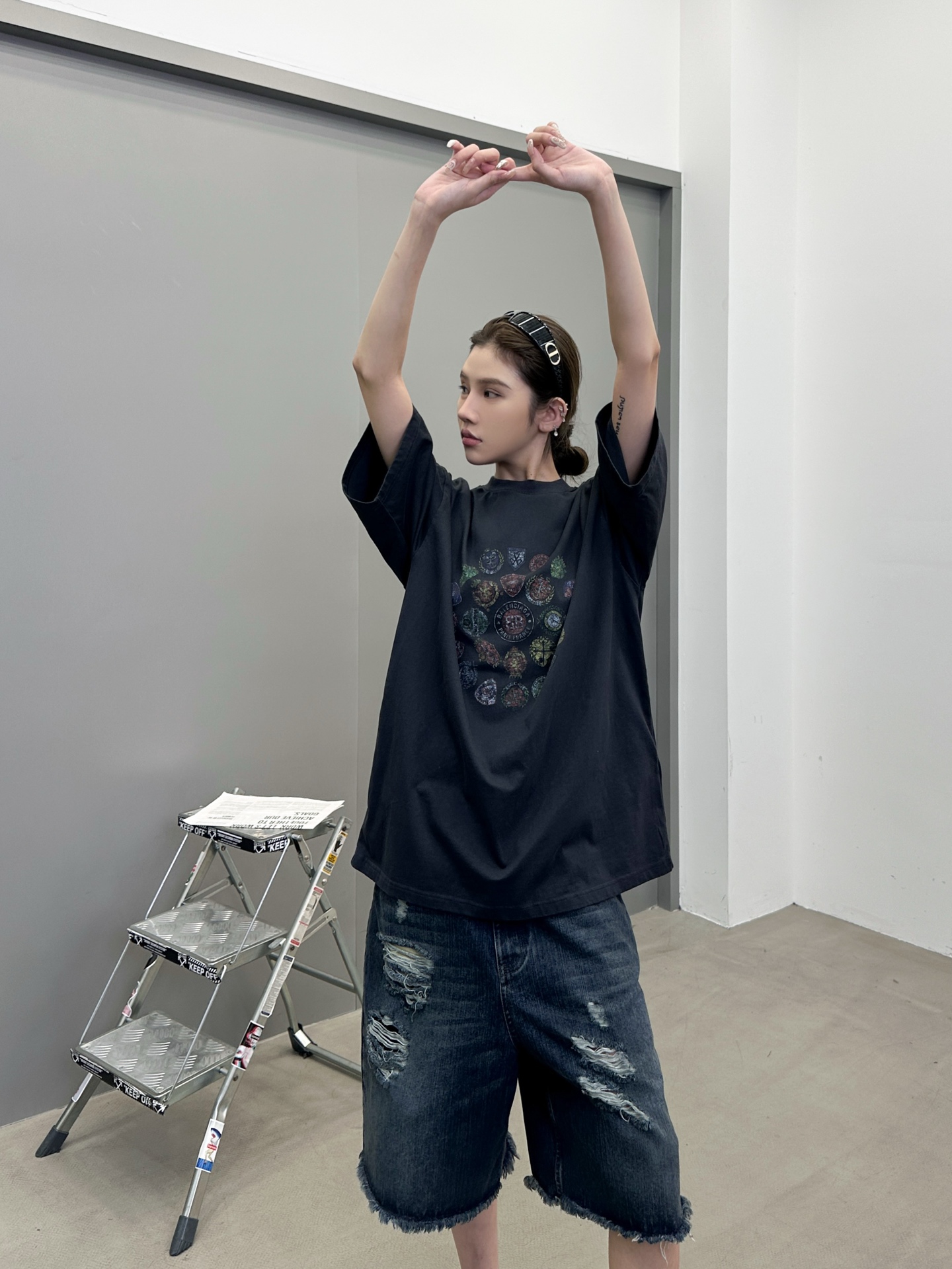 🆕巴黎 ｜ 新款短袖t，成衣洗水加多色数码直喷印花工艺，男女同款，尺码sml