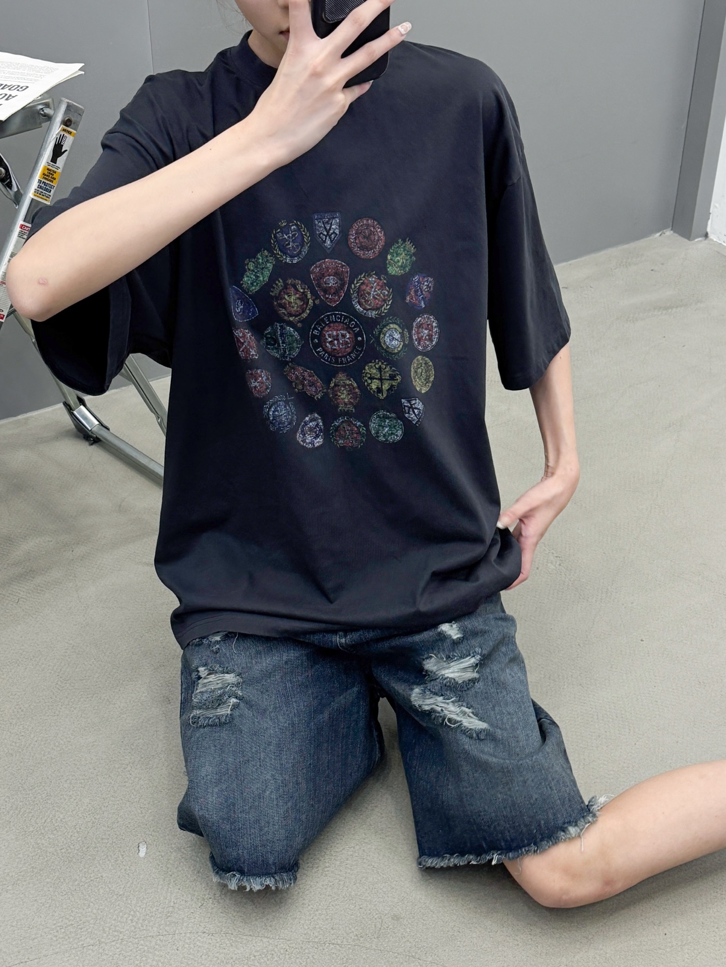 🆕巴黎 ｜ 新款短袖t，成衣洗水加多色数码直喷印花工艺，男女同款，尺码sml