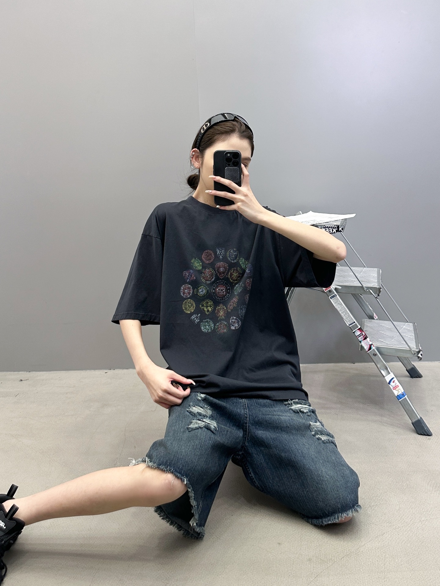 🆕巴黎 ｜ 新款短袖t，成衣洗水加多色数码直喷印花工艺，男女同款，尺码sml