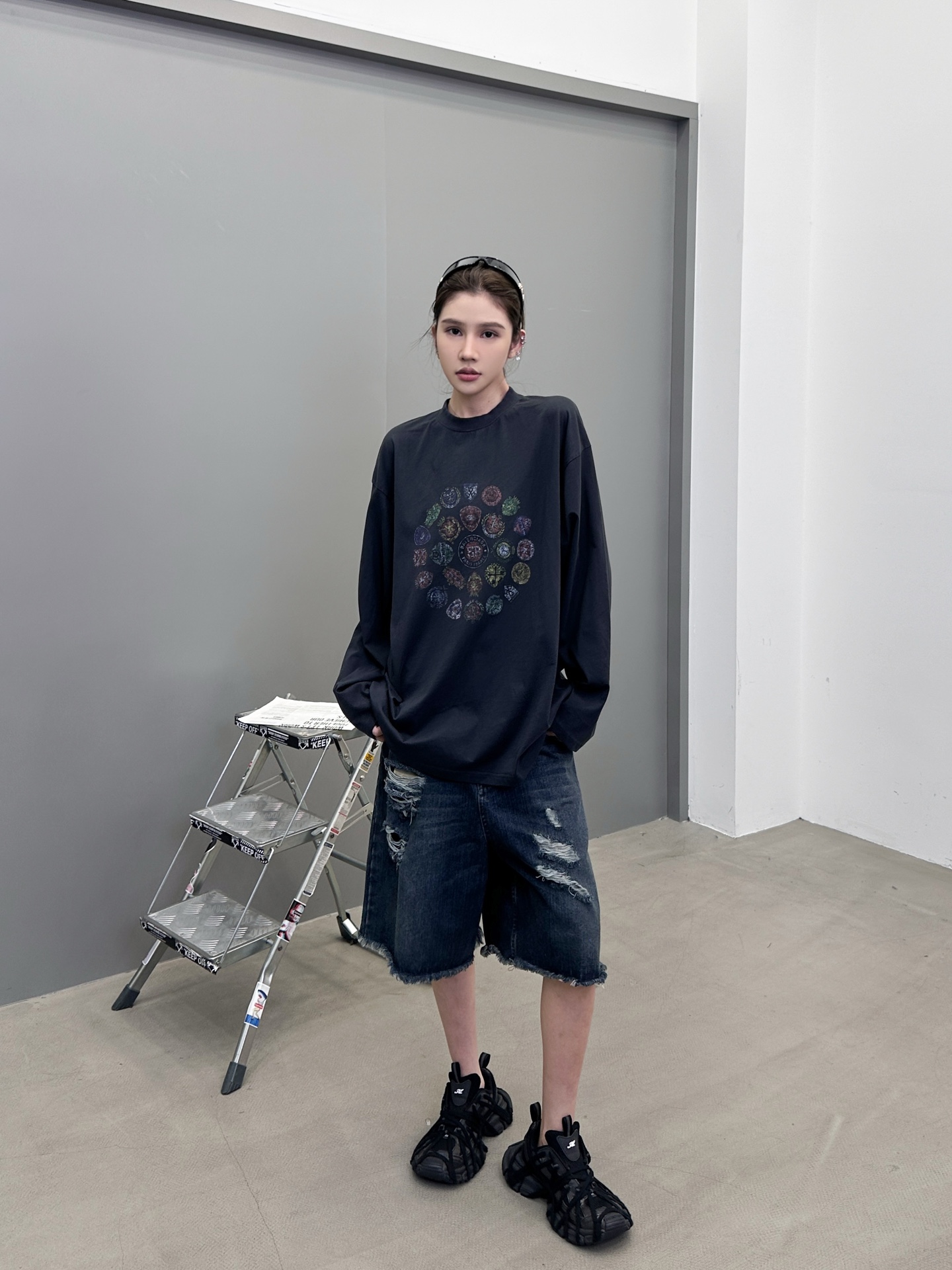 🆕巴黎 ｜ 新款长袖t，成衣洗水加多色数码直喷印花工艺，男女同款，尺码sml