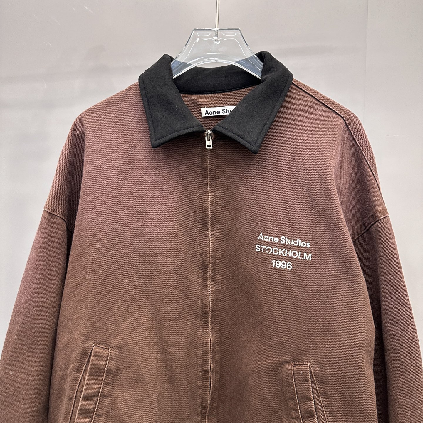 🆕Acne ｜ 新款休闲夹克，成衣洗水喷色印花工艺，经典高密全棉卡其布面料，休闲时尚，尺码sml