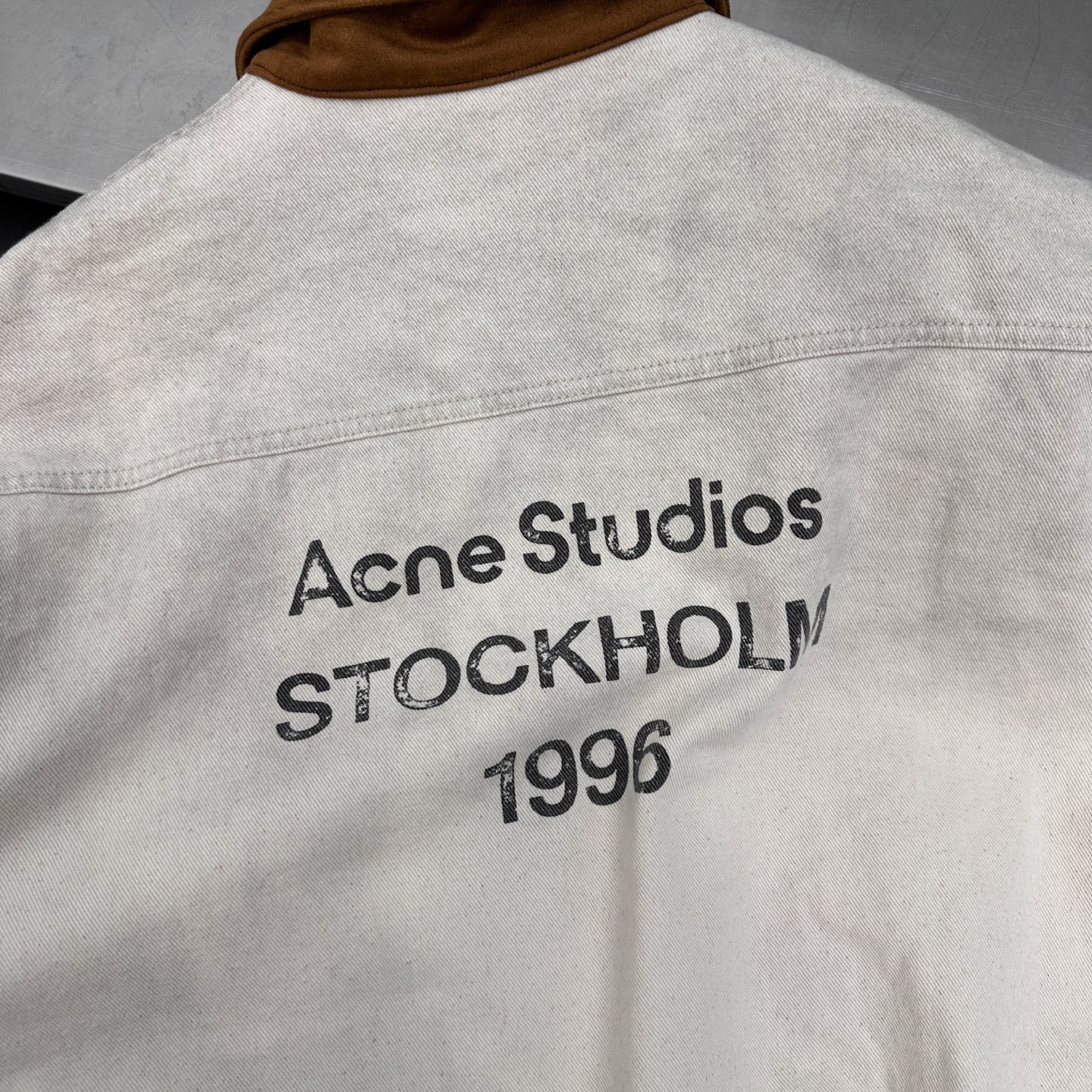 🆕Acne ｜ 新款休闲夹克，成衣洗水喷色印花工艺，经典高密全棉卡其布面料，休闲时尚，尺码sml