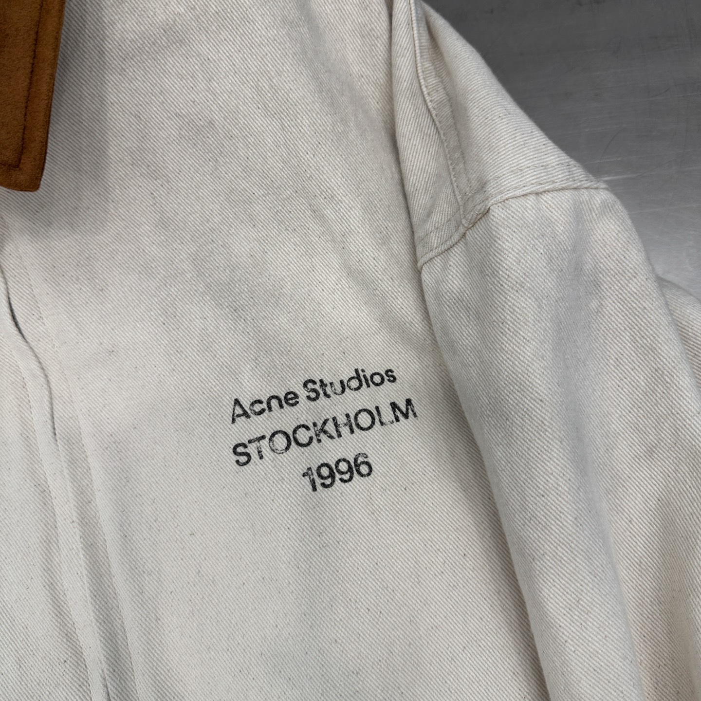 🆕Acne ｜ 新款休闲夹克，成衣洗水喷色印花工艺，经典高密全棉卡其布面料，休闲时尚，尺码sml