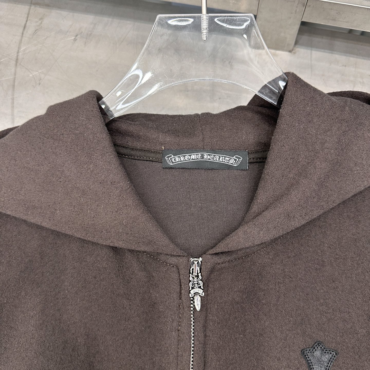 🆕克罗心 ｜ 新款开衫卫衣，成衣洗水喷色工艺加手工刺绣十字标，尺码sml