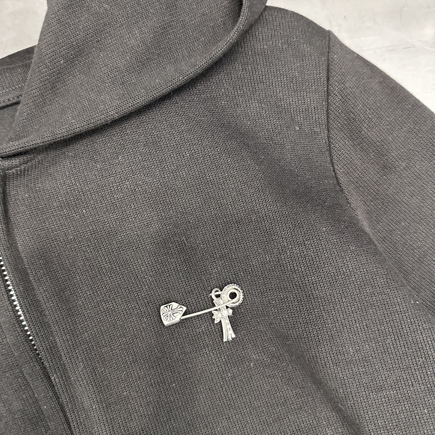 🆕克罗心 ｜ 新款卫衣开衫，成衣洗水工艺加多处双层手工贴皮刺绣，男女同款，尺码sml