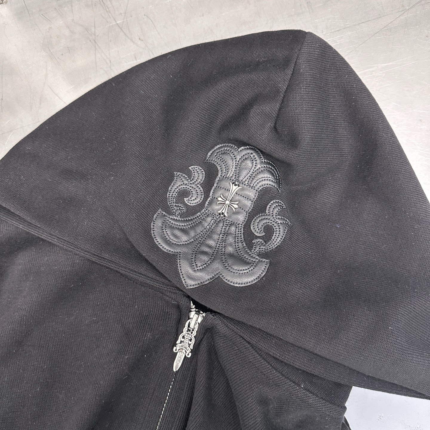 🆕克罗心 ｜ 新款卫衣开衫，成衣洗水工艺加多处双层手工贴皮刺绣，男女同款，尺码sml