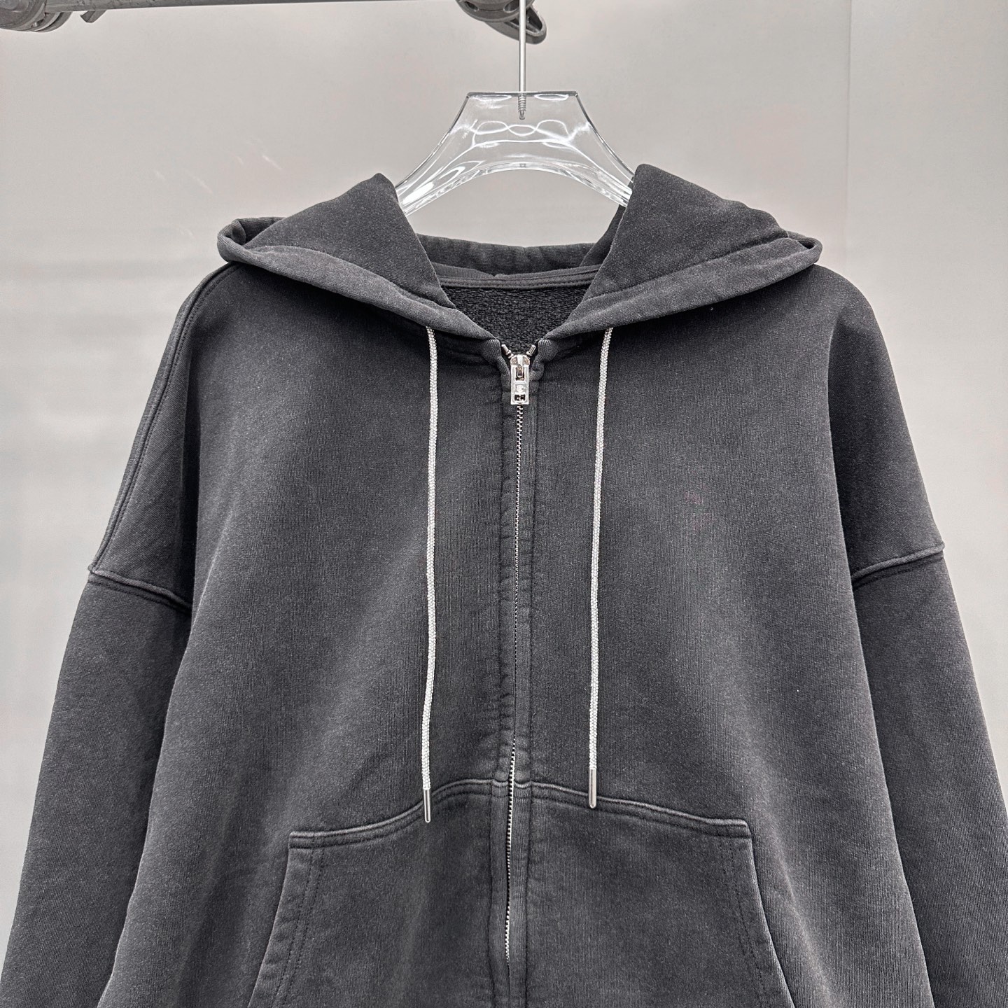 🆕大王 ｜ 新款卫衣开衫，成衣洗水炒色工艺加全钻抽绳，休闲时尚，尺码sml