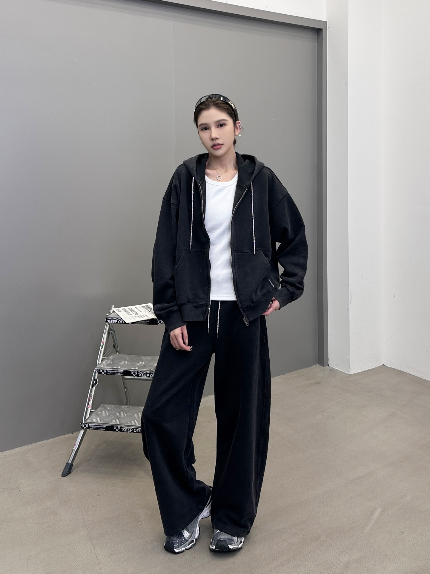 🆕大王 ｜ 新款卫衣开衫，成衣洗水炒色工艺加全钻抽绳，休闲时尚，尺码sml